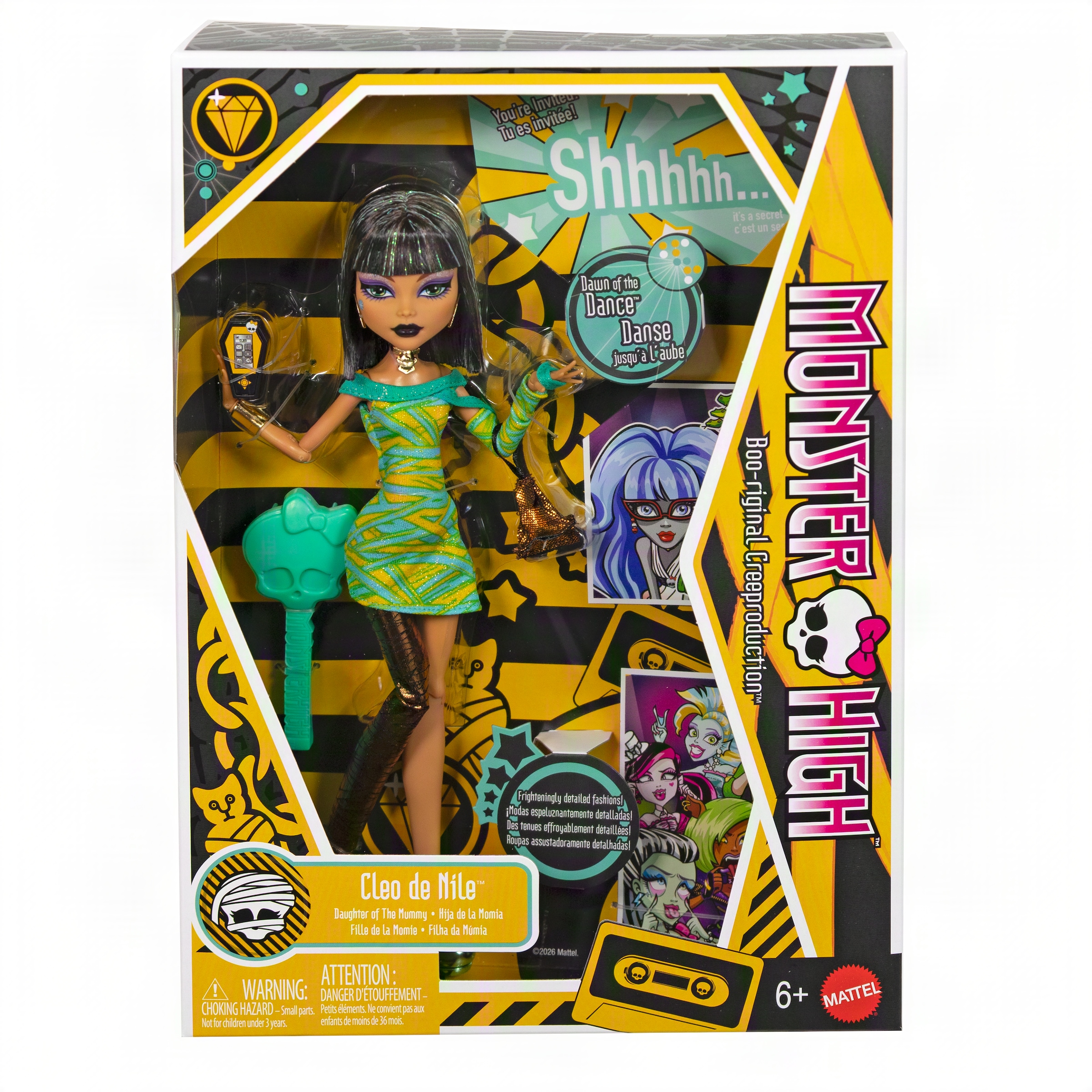 MonsterHigh™ Anziehpuppe »Mitternachtsparty, Cleo de Nile«