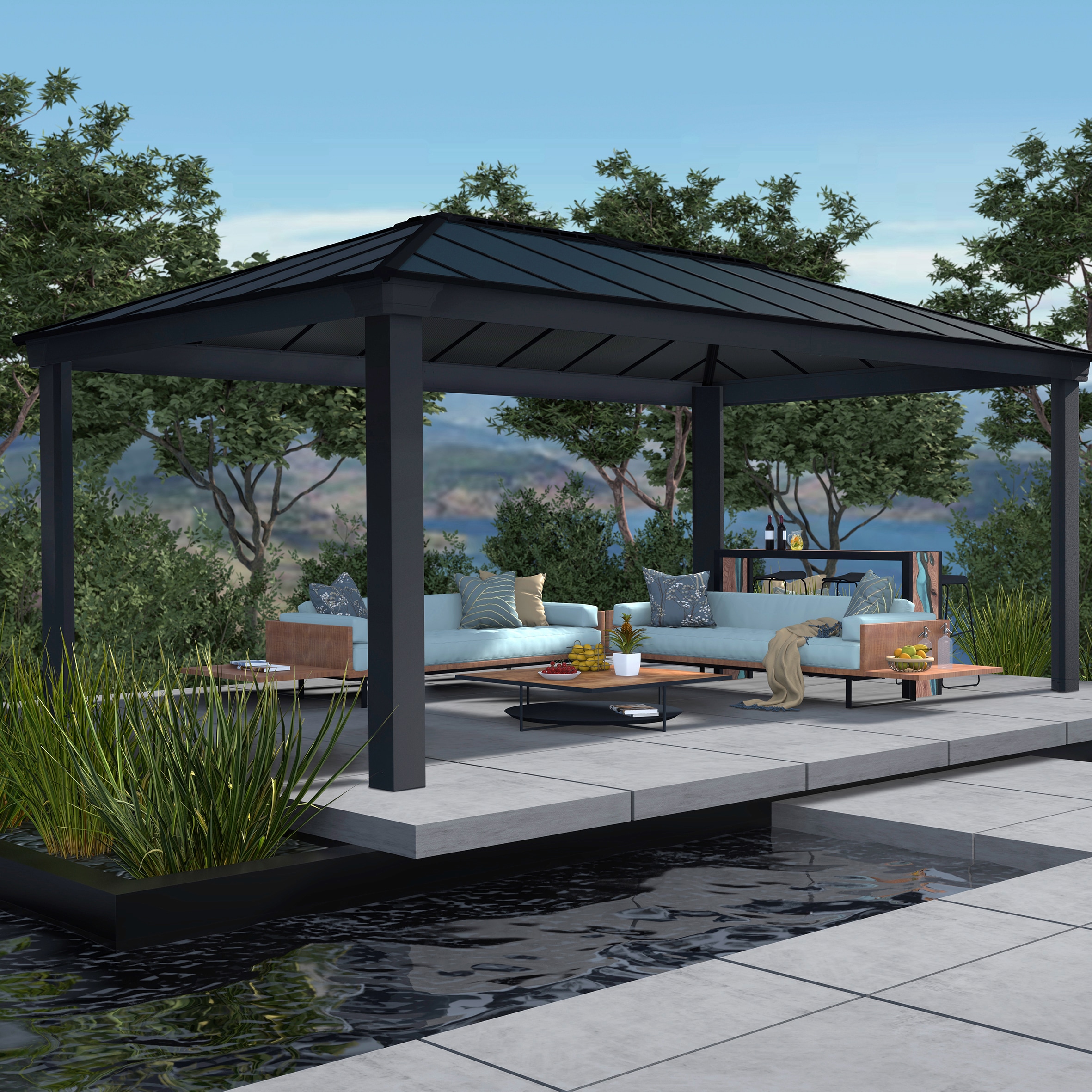 Palram - Canopia Pavillon »Dallas 6100«, BxTxH: 364x612x296 cm
