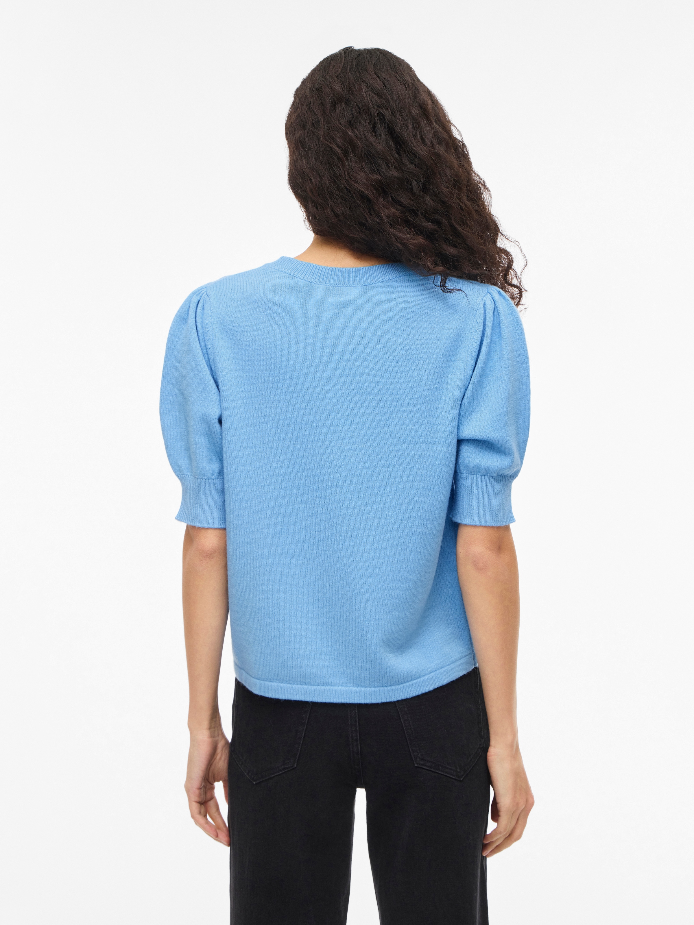 Vila Strickpullover »VIRIL 2/4 SLEEVE O-NECK KNIT TOP - NOOS«