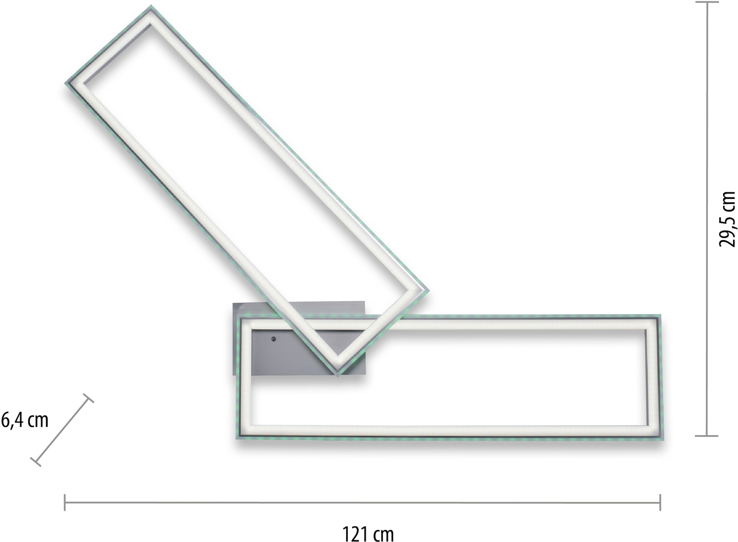 my home LED Deckenleuchte »Luan«,  mit Farbtemperatursteuerung, Infrarotfernbedienung, dimmbar