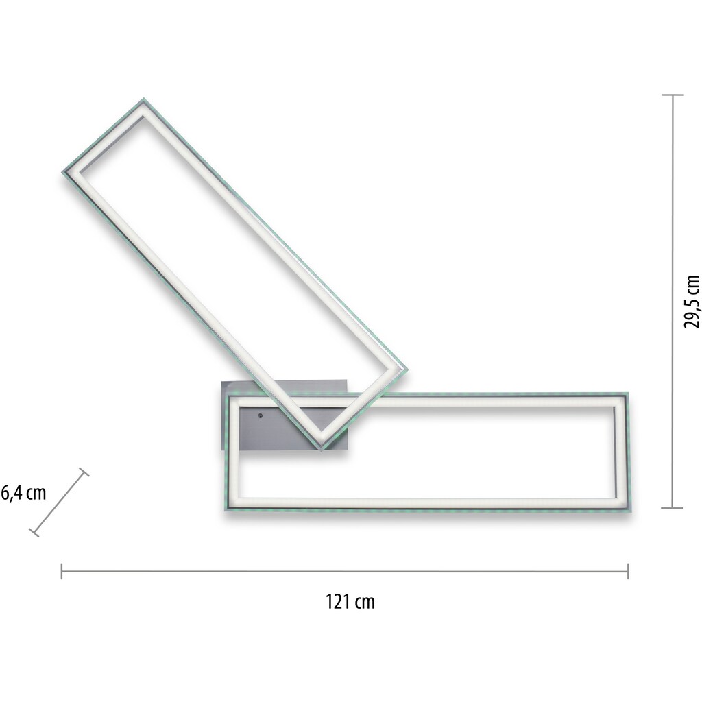 my home LED Deckenleuchte »Luan«,  mit Farbtemperatursteuerung, Infrarotfernbedienung, dimmbar