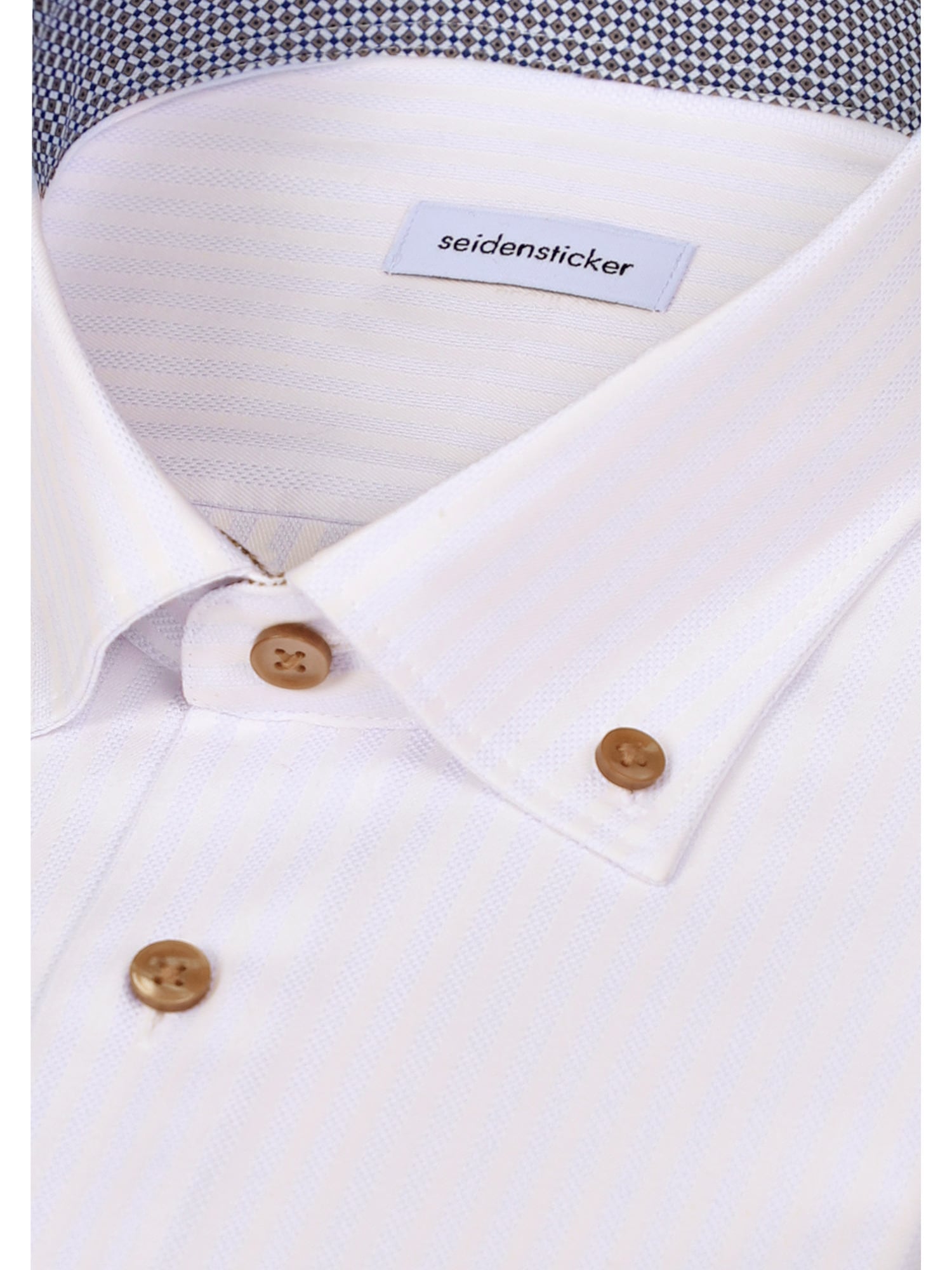 seidensticker Businesshemd »Schwarze Rose« Regular 1/1 Button-Down-Kragen Gestreift