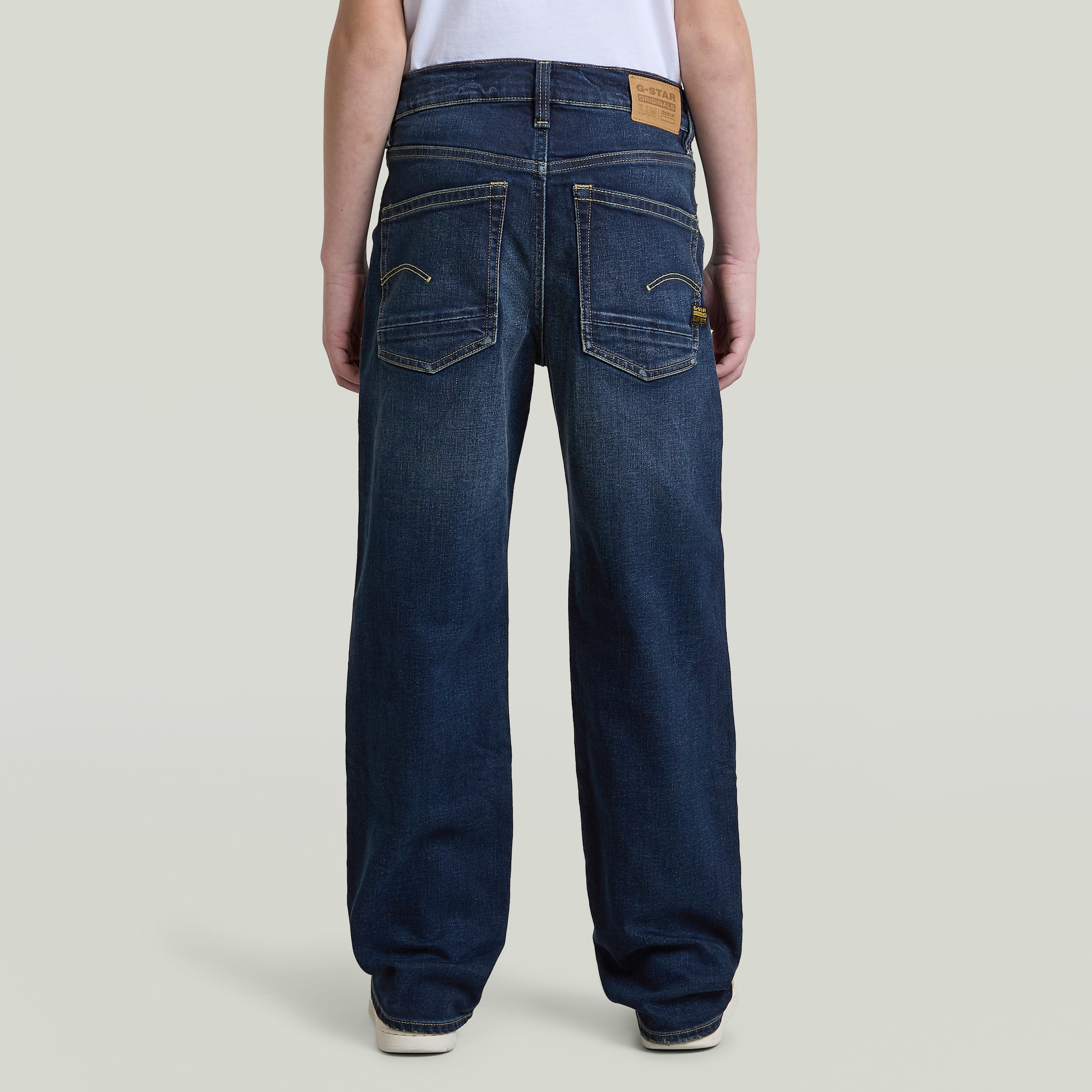 G-STAR Straight-Jeans »KIDS, DAKOTA REGULAR STRAIGHT« mit regulärem Bund, Baumwoll-Denim