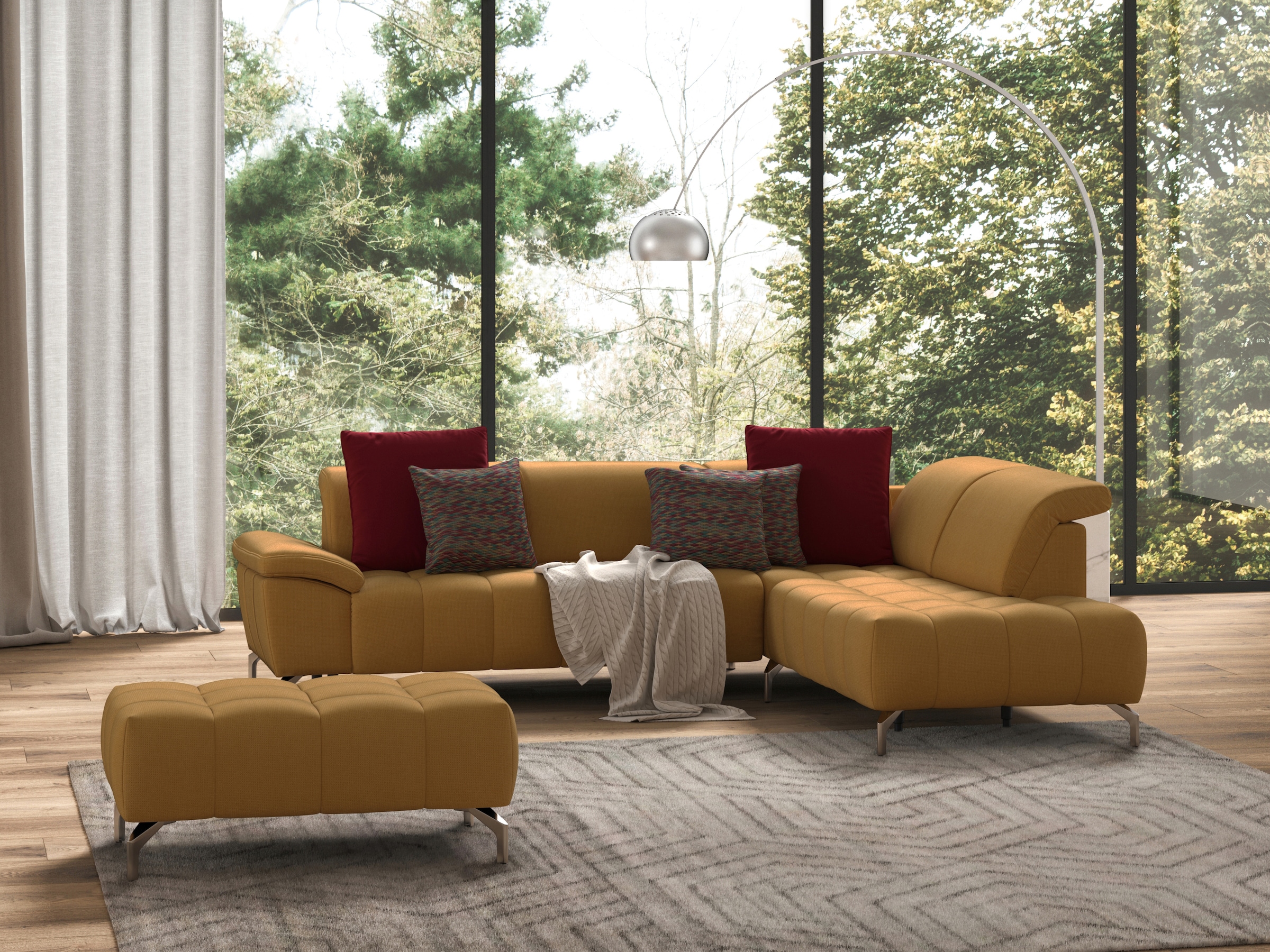 sit&more Hocker »Cool« mit silberfarbenen Füßen