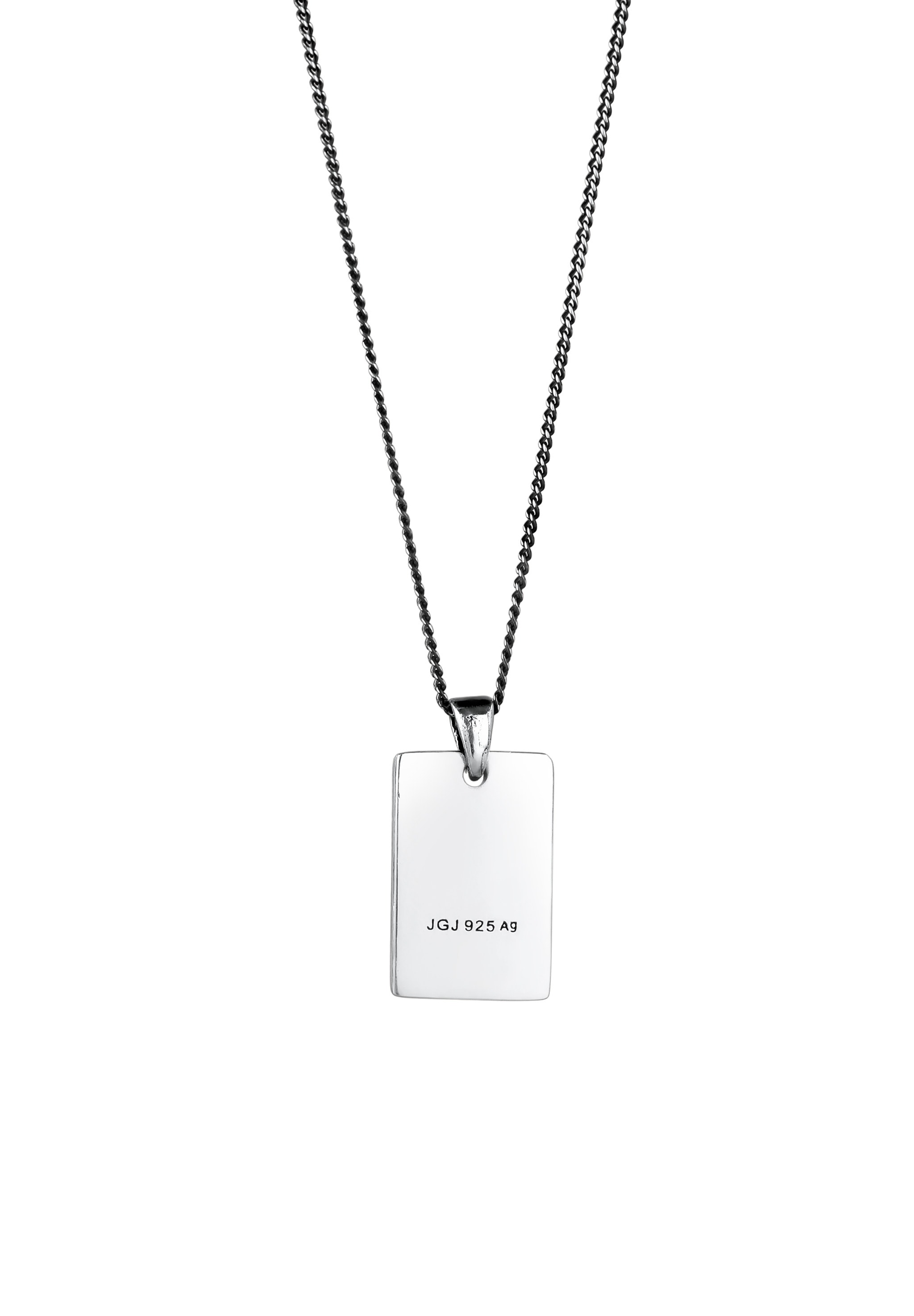 Kuzzoi Kette mit Anhänger »Halskette Anhänger Karte Pik-Ass 925 Sterling Silber«