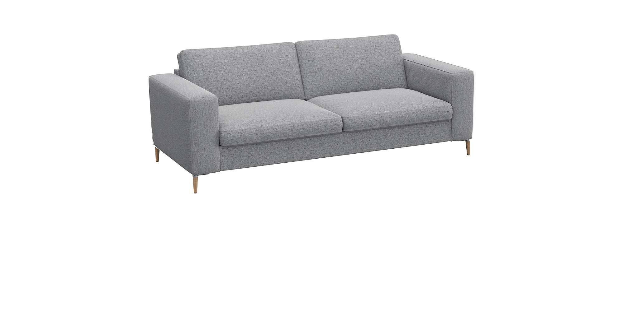 FLEXLUX 2,5-Sitzer »Fiore, super Sitzkomfort durch Kaltschaum,«, breite Armlehnen, Füße Alu+ Eiche