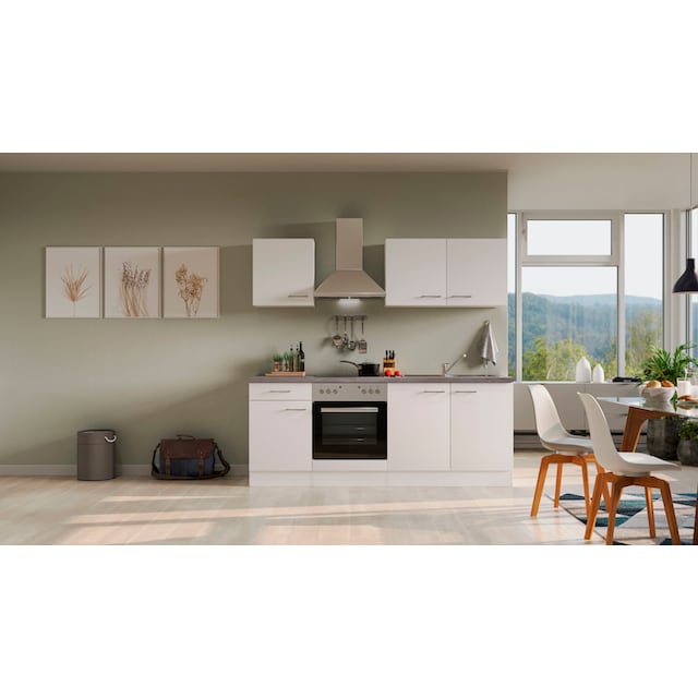 Flex-Well Küche »Kopenhagen«, mit E-Geräten, Breite 210 cm, in vielen  Farbvarianten erhältlich auf Raten kaufen