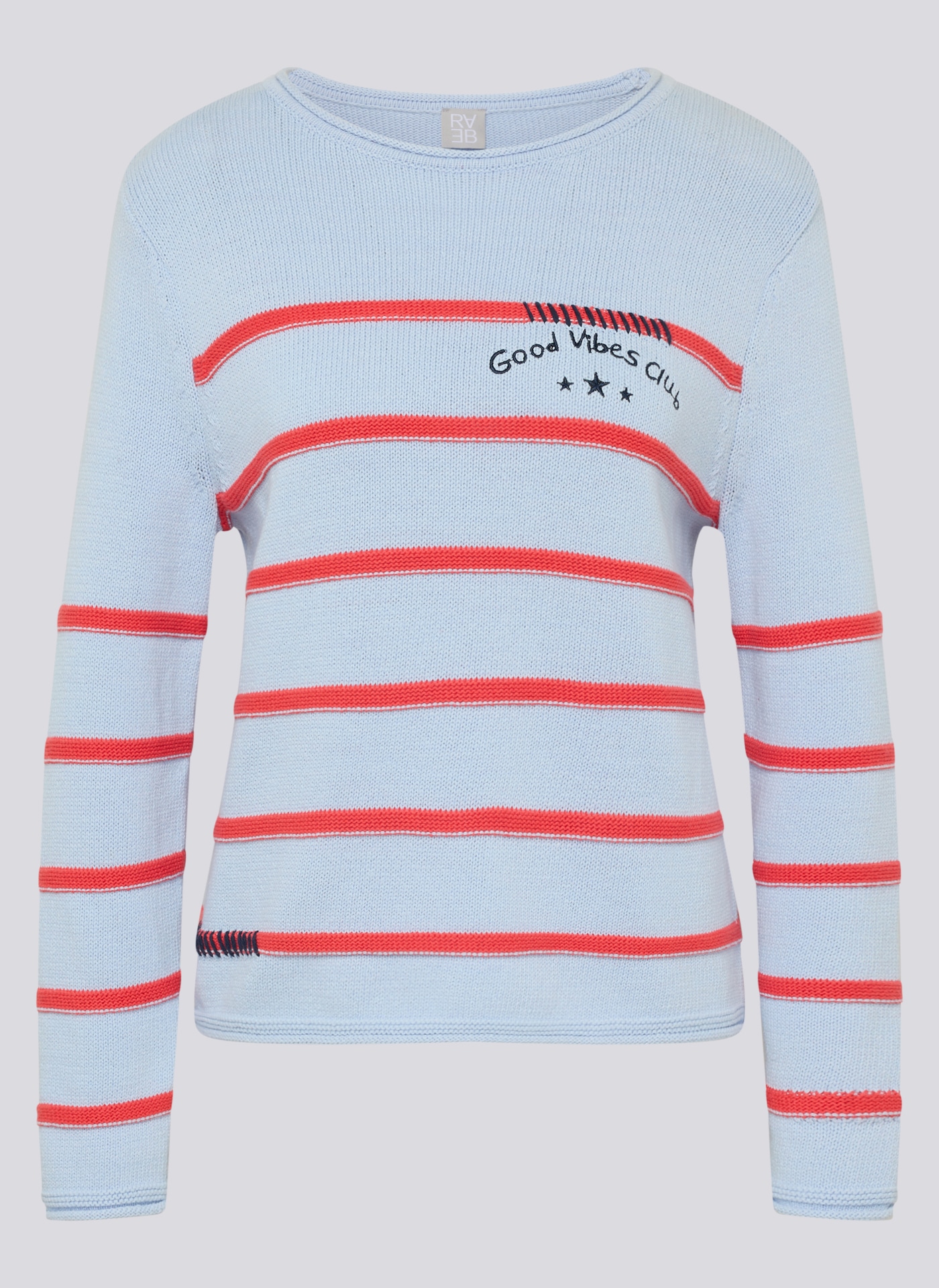 Rabe Strickpullover mit Streifen Muster