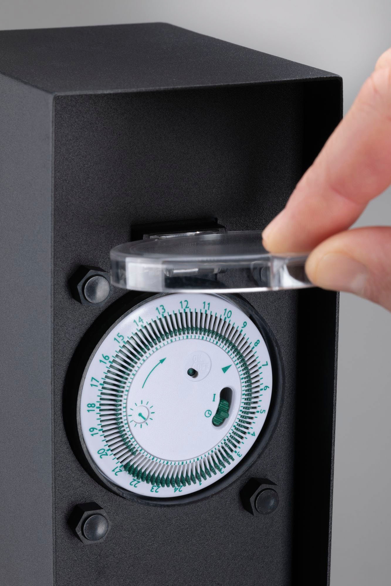 Paulmann Stromverteiler »Outdoor Steckdosensäule Rio« 1 Stk. tlg. eckig, 2-fach, mit Zeitschaltuhr, IP44