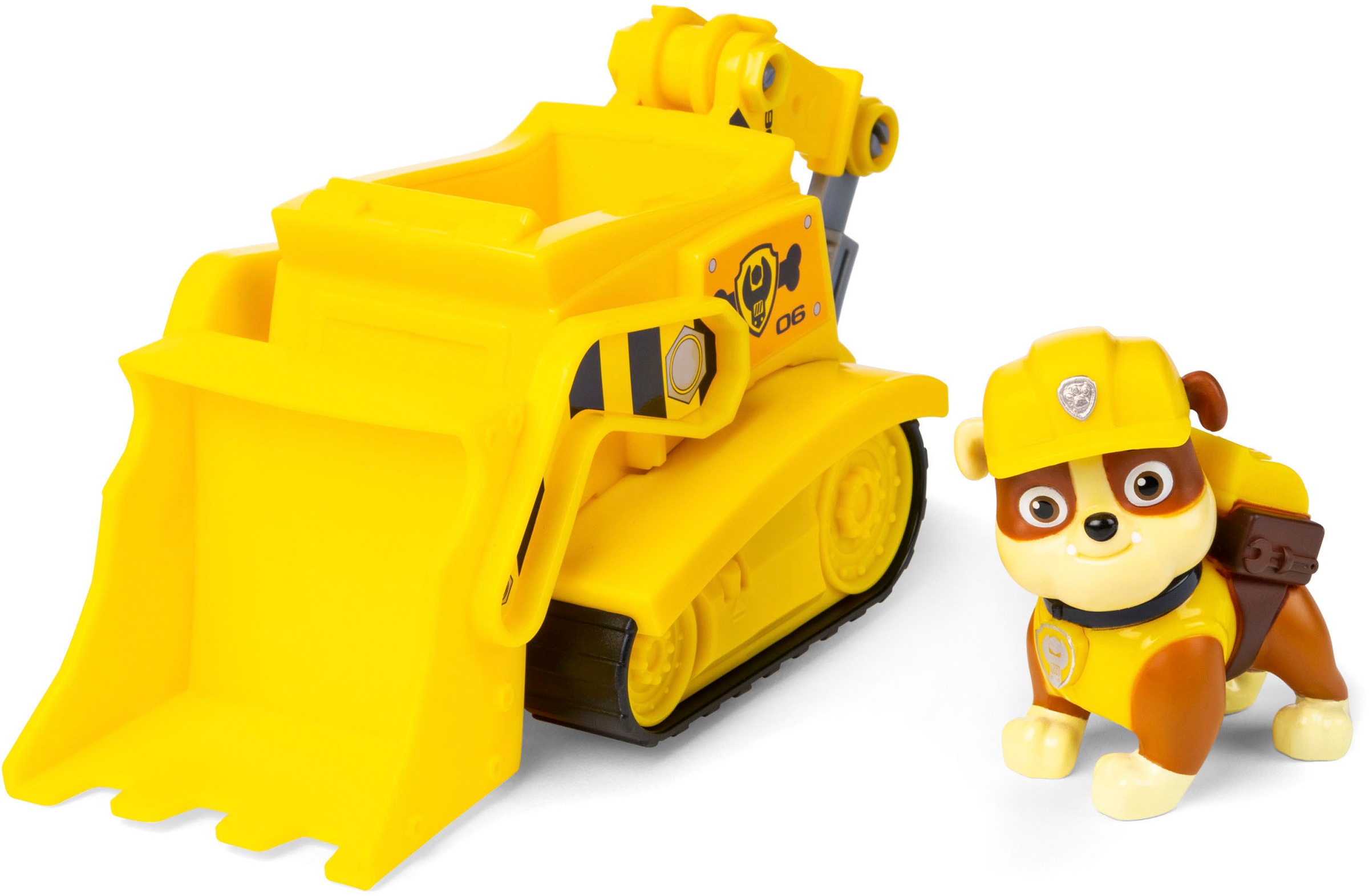 Spin Master Spielzeug-Auto »PAW Patrol, Baustellen-Fahrzeug mit Rubble-Figur«