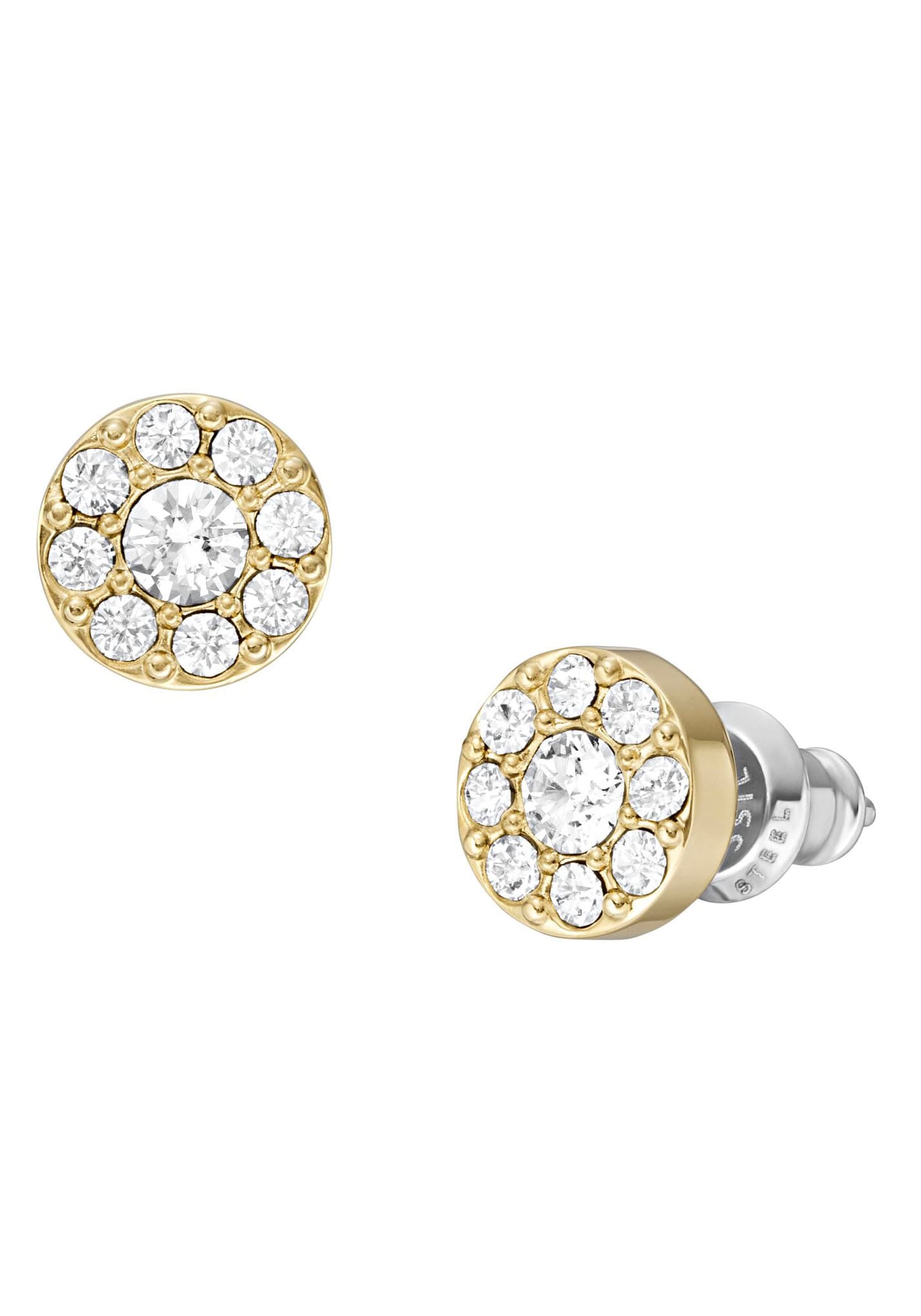 Fossil Paar Ohrstecker »JEWELRY, JF04375710«, mit Zirkonia (synth.)