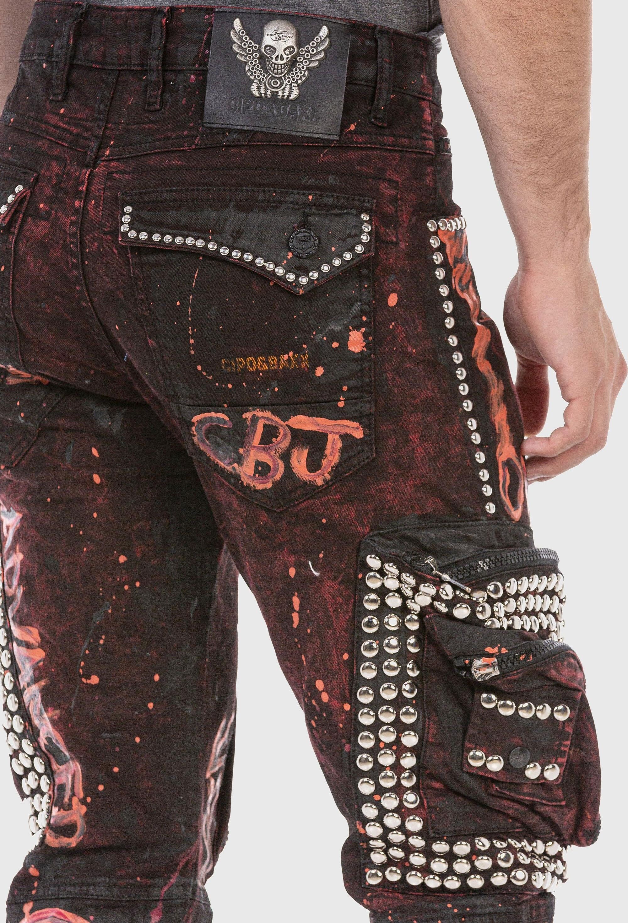 Cipo & Baxx Cargojeans »Cipo & Baxx Jeans« mit Cargo-Taschen