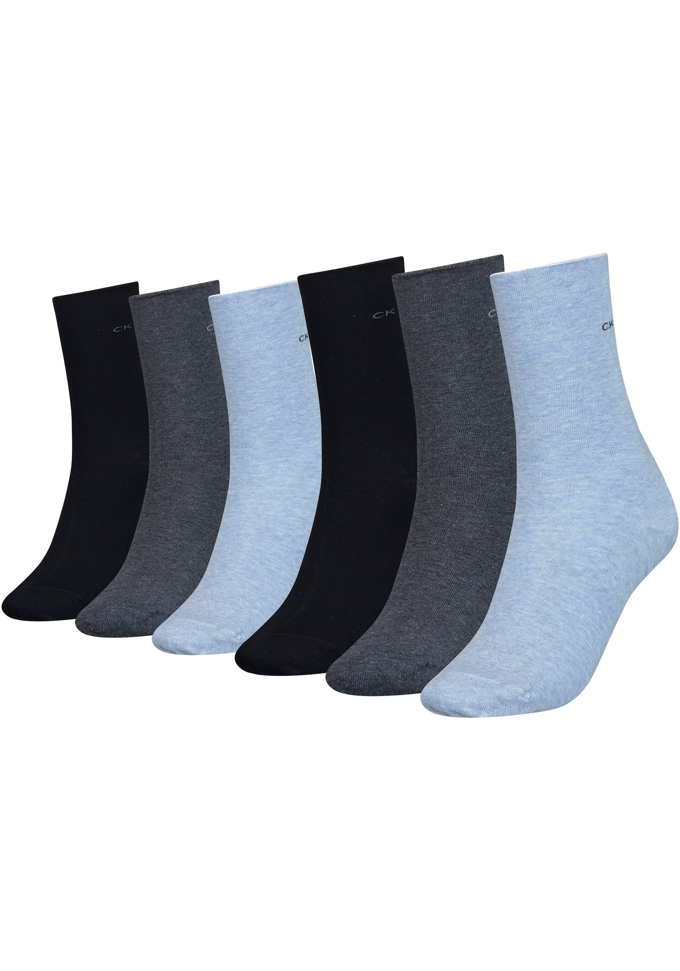 Socken, (Packung, 6er-Pack), mit maschinenverbundener Zehennaht