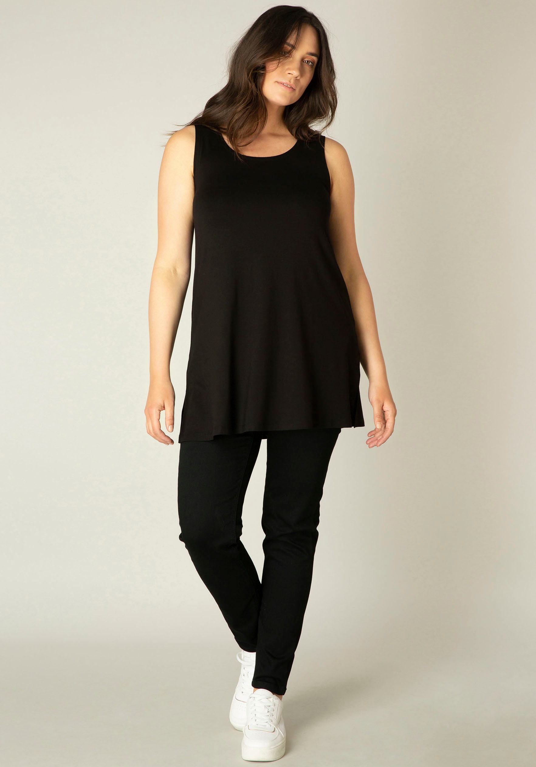 Base Level Curvy Longshirt »Abbigale«, Leicht ausgestellte A-Form