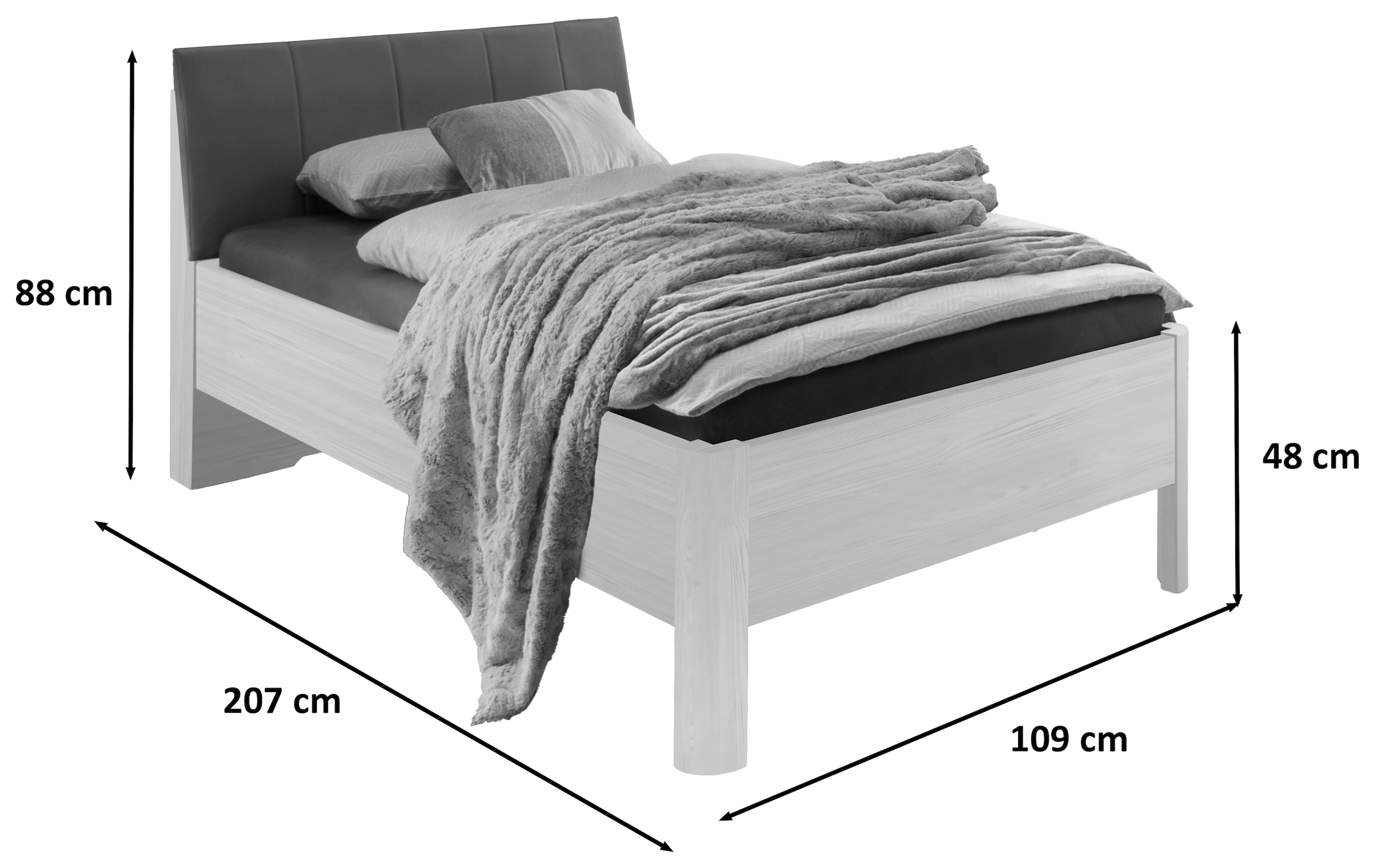 WIEMANN Polsterbett »Bern« 4-fach Liegehöhenverstellung