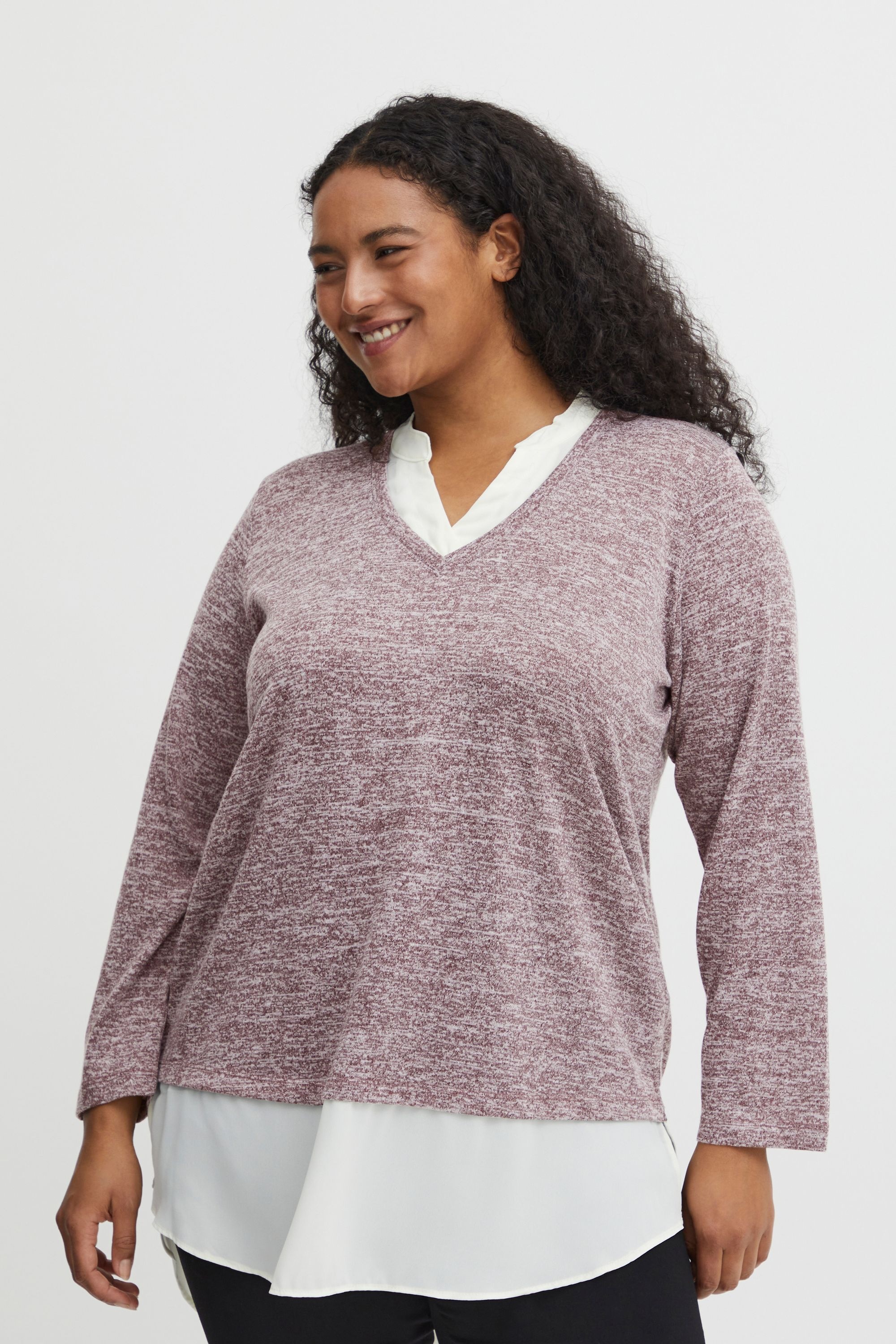 fransa Strickfleece-Pullover »Strickpullover FPRexan«