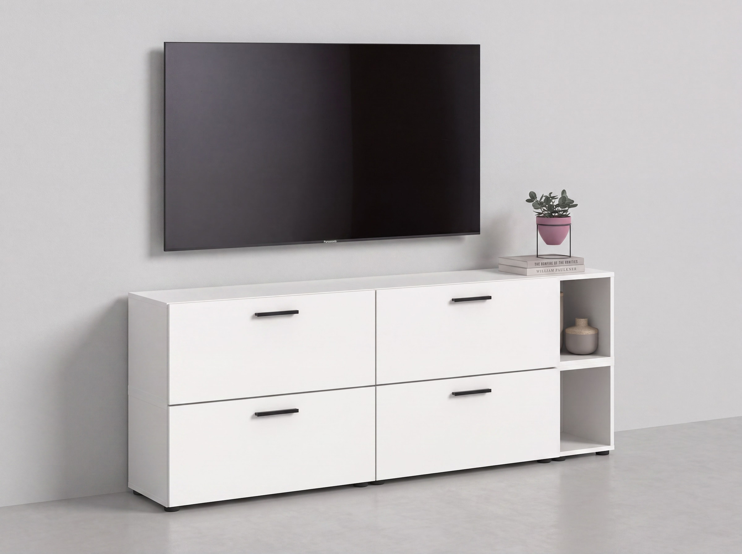 Home affaire Schrank-Set »ENESTE, 6-teilig, in verschiedenen Farben, individuell kombinierbar« verschiedenste Kombinationmöglichkeiten, stehend oder hängend, 2 Stk. tlg.