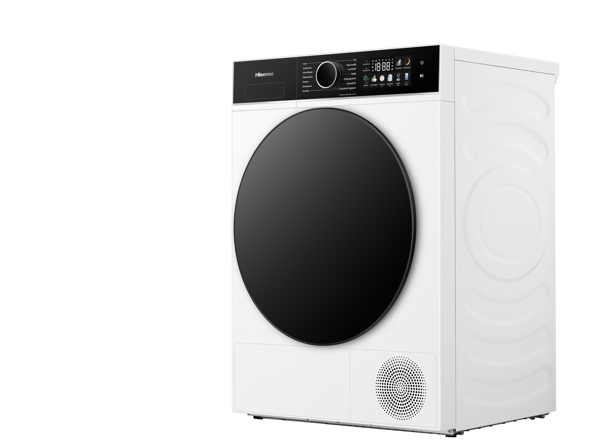 Hisense Wärmepumpentrockner »DH3I802BWCD« 3i Serie Farb-Display, Smart Assist