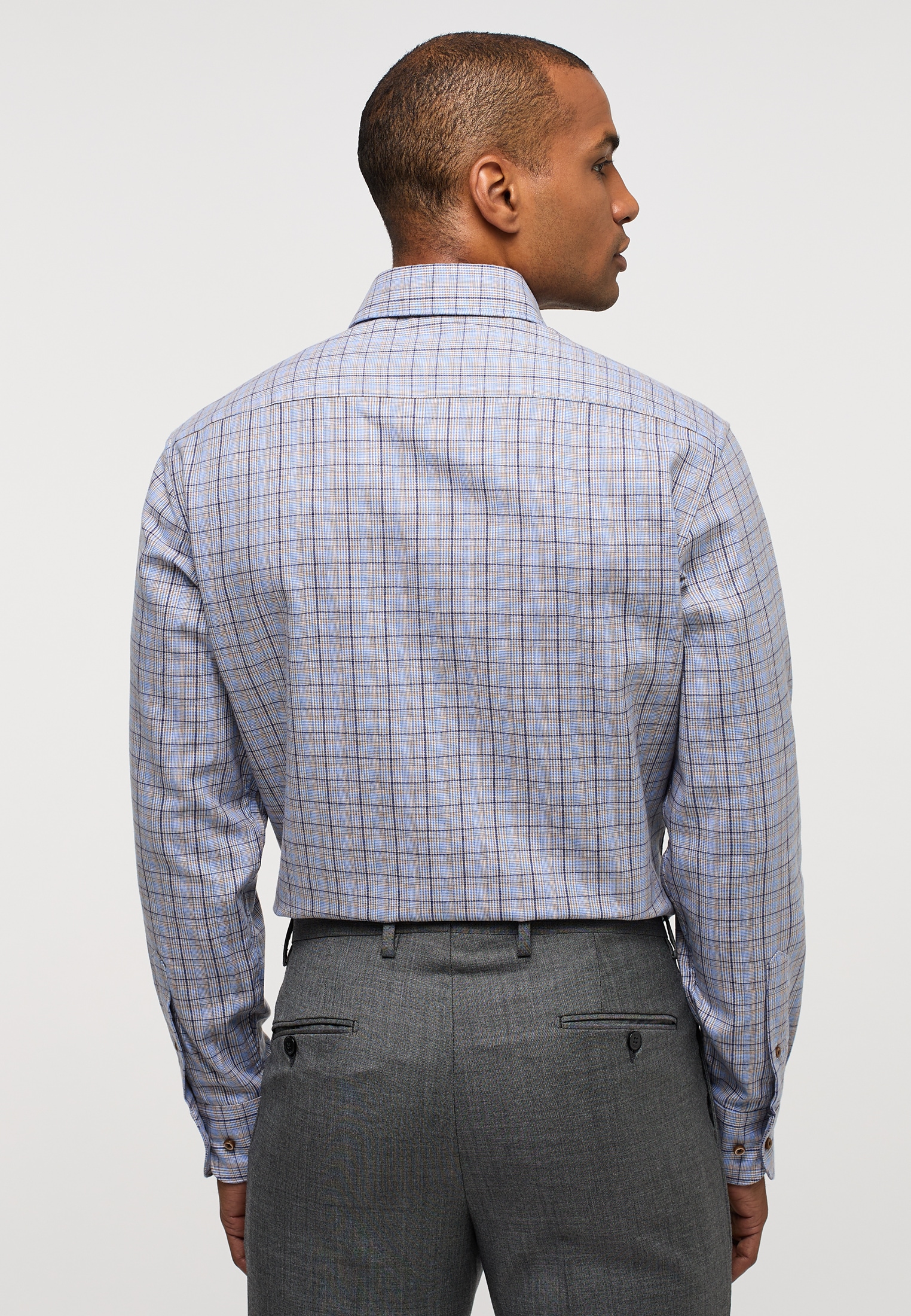 Eterna Langarmhemd »MODERN FIT« EASY IRON (bügelleicht)