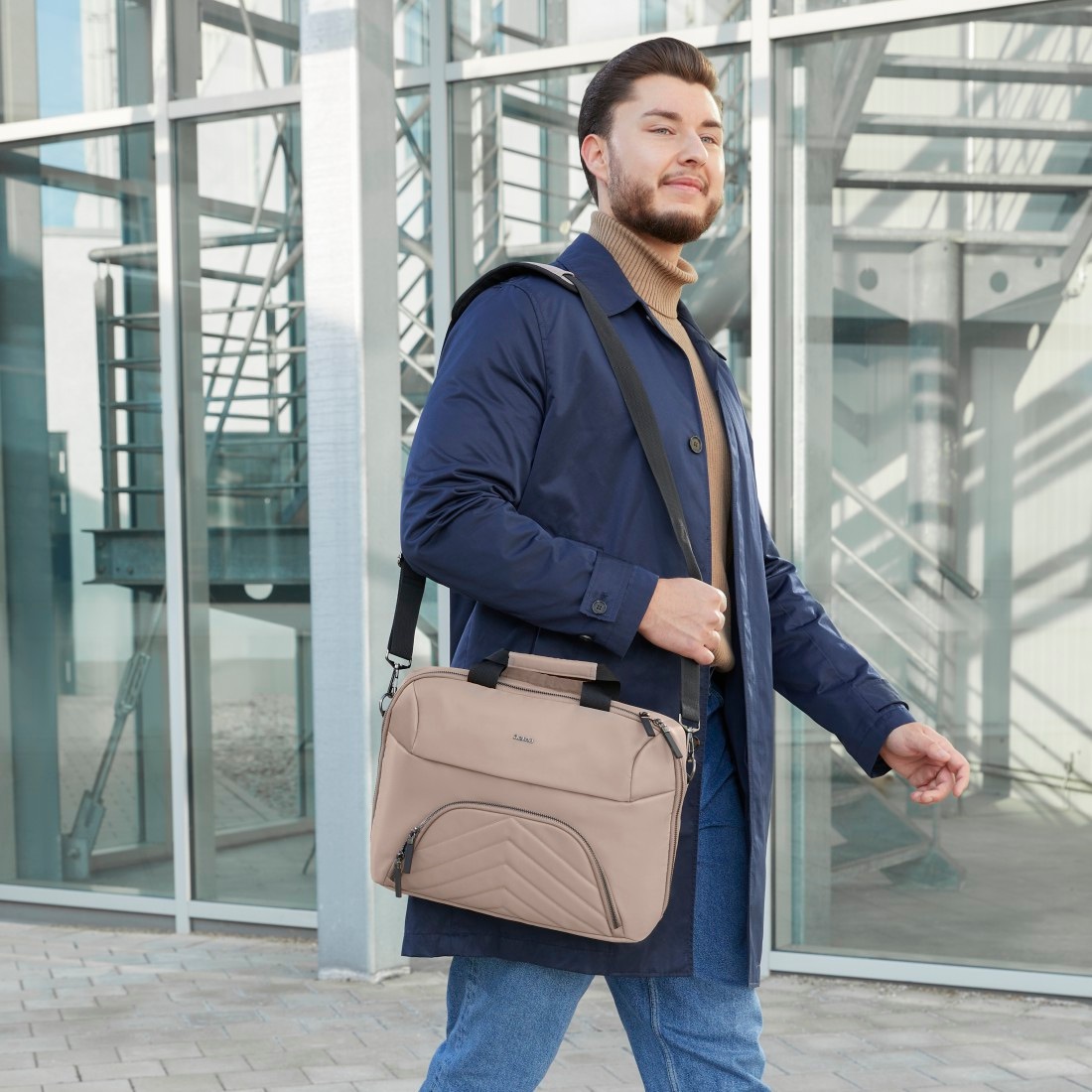 Hama Laptoptasche »Laptoptasche für 13,3" - 14,1" (Tragegurt, Tabletfach, 3 extra Fächer)«, Universell, nachhaltig, umweltbewusst