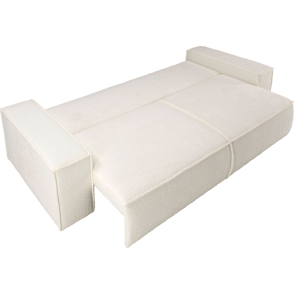 andas 3-Sitzer »FINNLEY Schlafsofa 257 cm (200/136cm) mit Bettkasten«