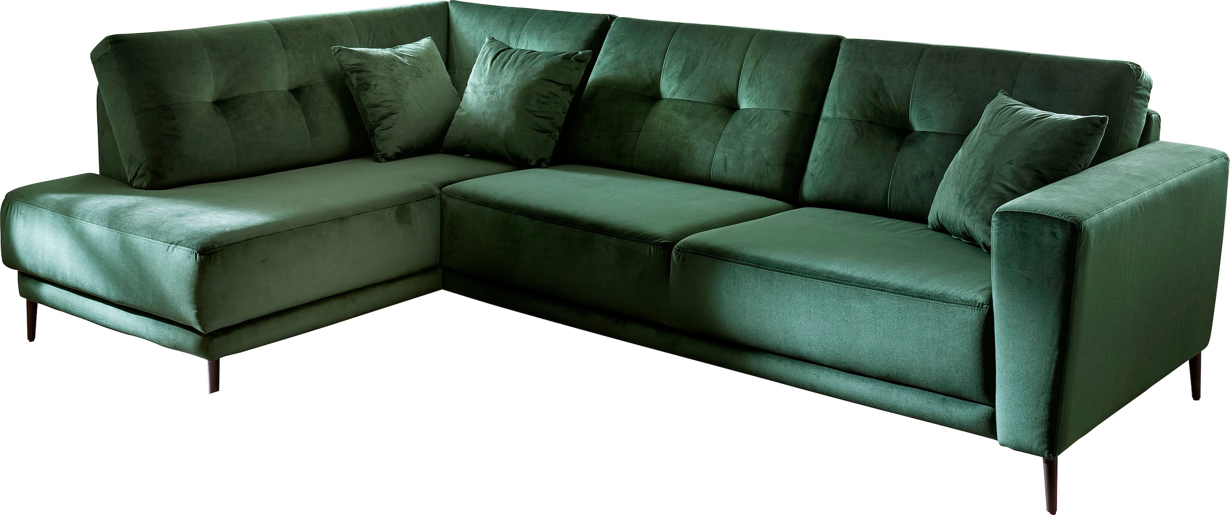 Trends by HG Polsterecke »Barcelona L-Form« mit Metallfuss, frei im Raum stellbar