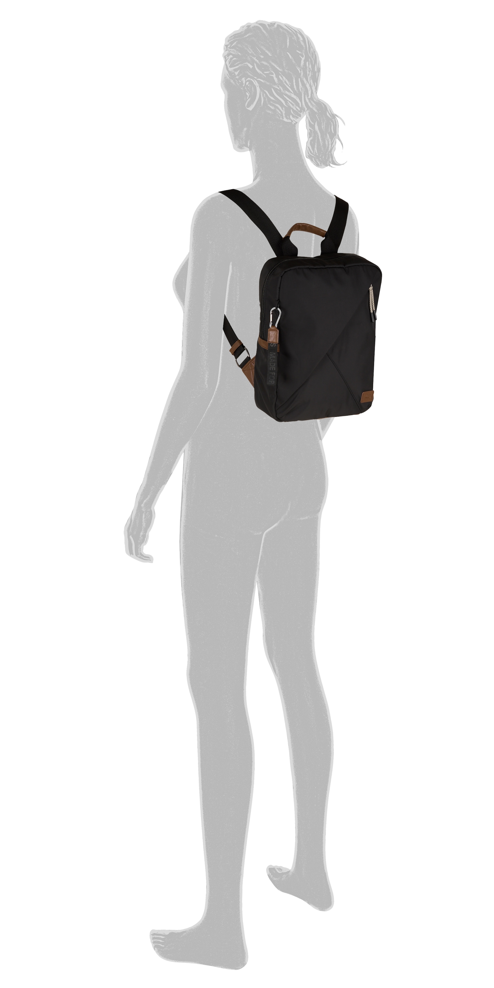 camel active Rucksack »Aurum«, aus recyceltem, robusten Nylon leichtgewichtig mit feinen Details