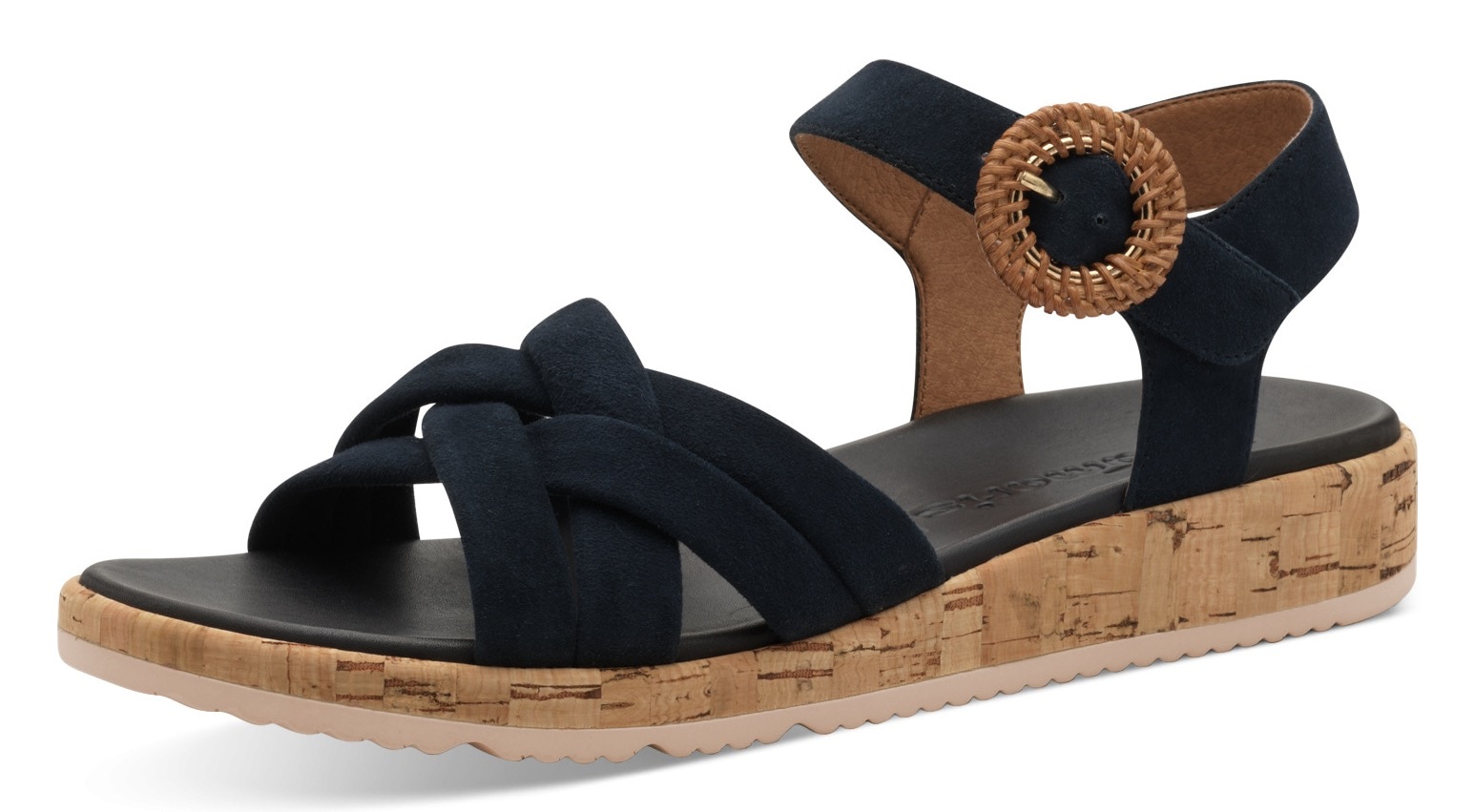 Tamaris Sandalette  , Plateau, Sommerschuh, Riemchensandale mit hübscher Zierschnalle