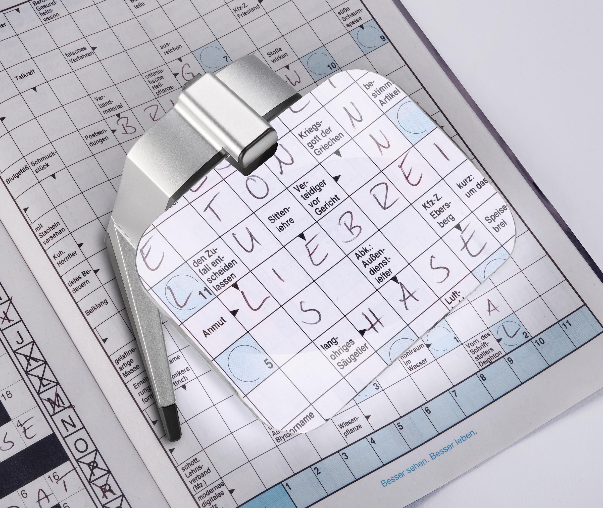 Eschenbach Optik Standlupe »scribolux«, (2 tlg.), optimal geeignet für Kreuzworträtsel/Sudoku