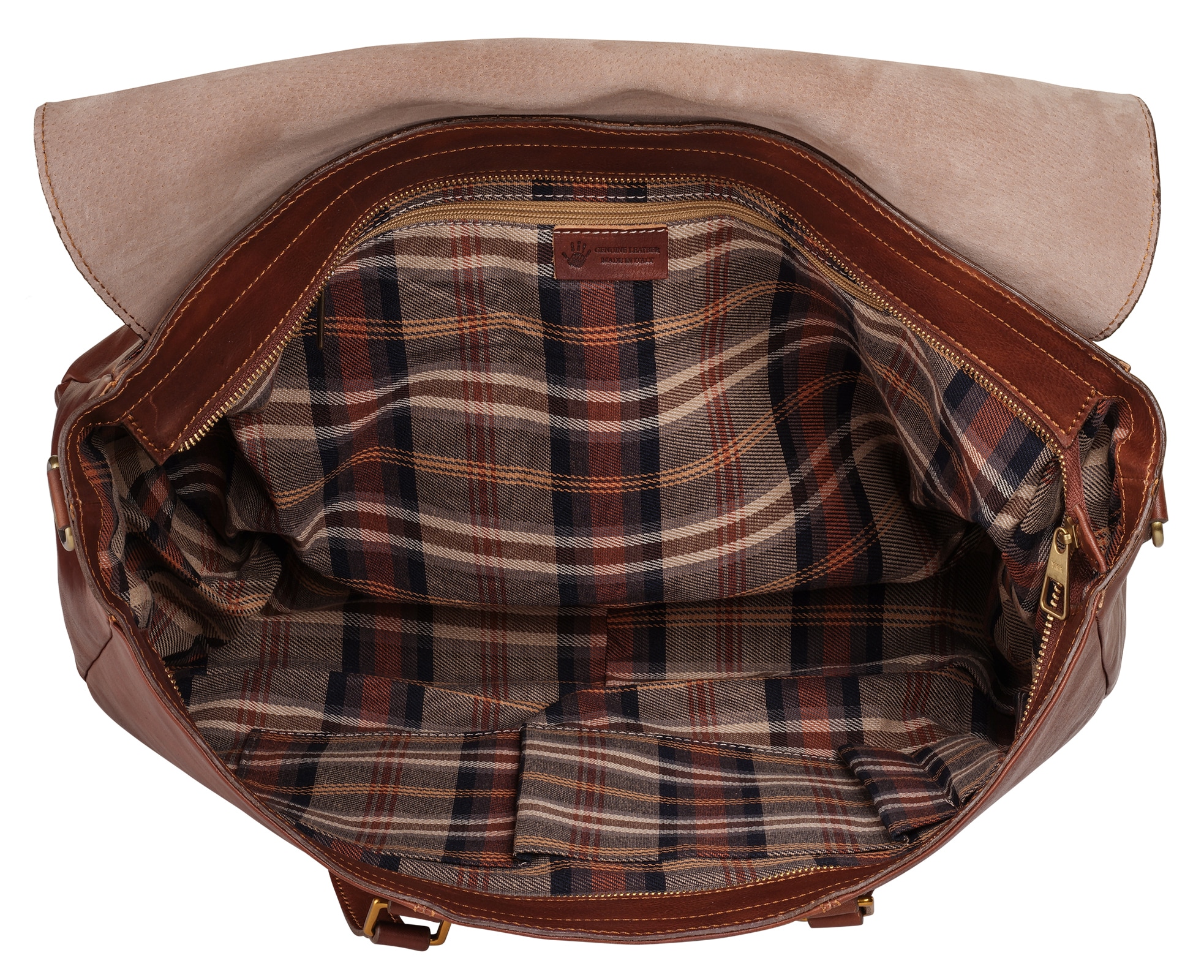 Piké Reisetasche, echt Leder, Made in Italy