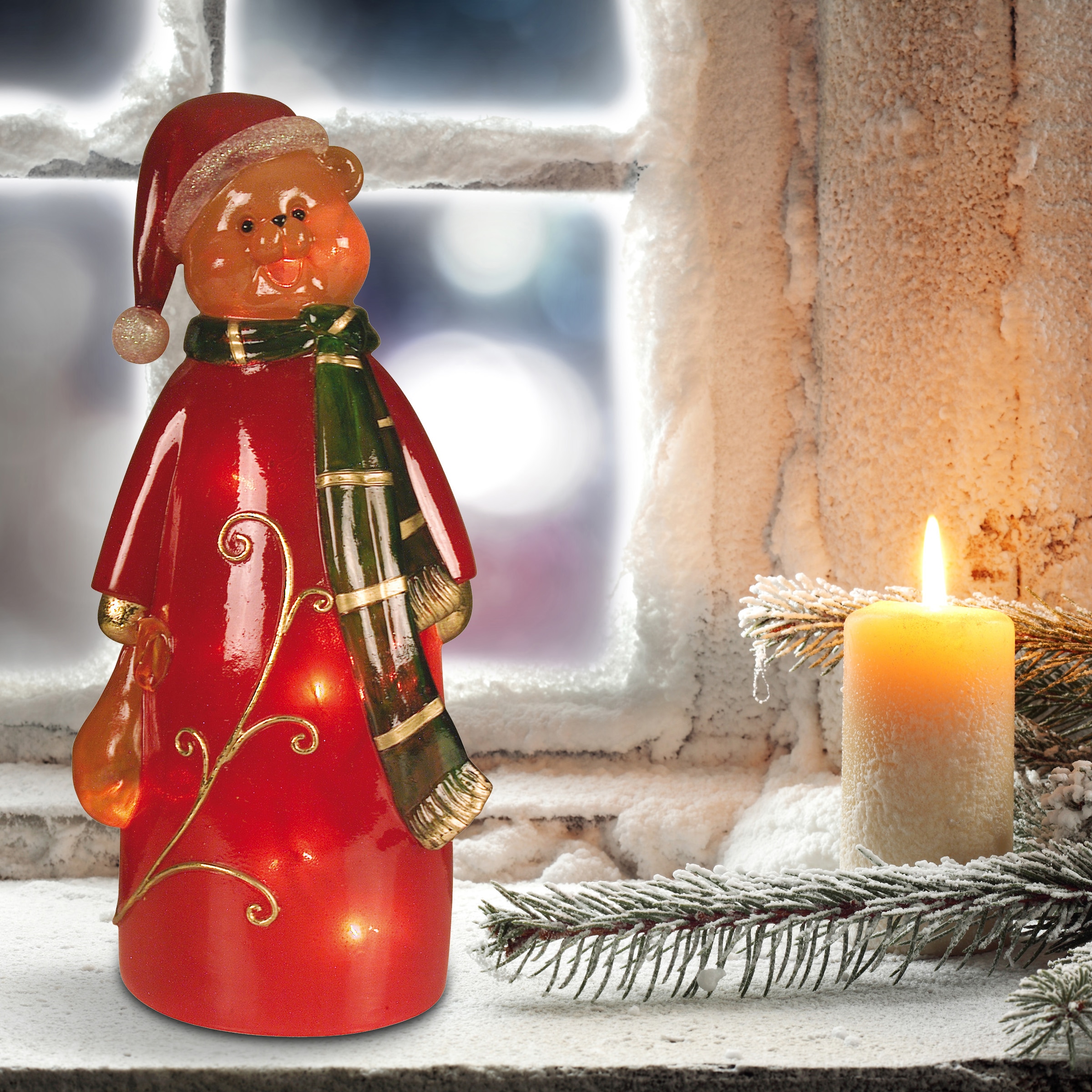 | Garantie 1 Dekoobjekt 3 LED Bär«, Weihnachtsdeko Lichterkette, mit »Figur XXL näve flammig-flammig, 20er online Jahren kaufen
