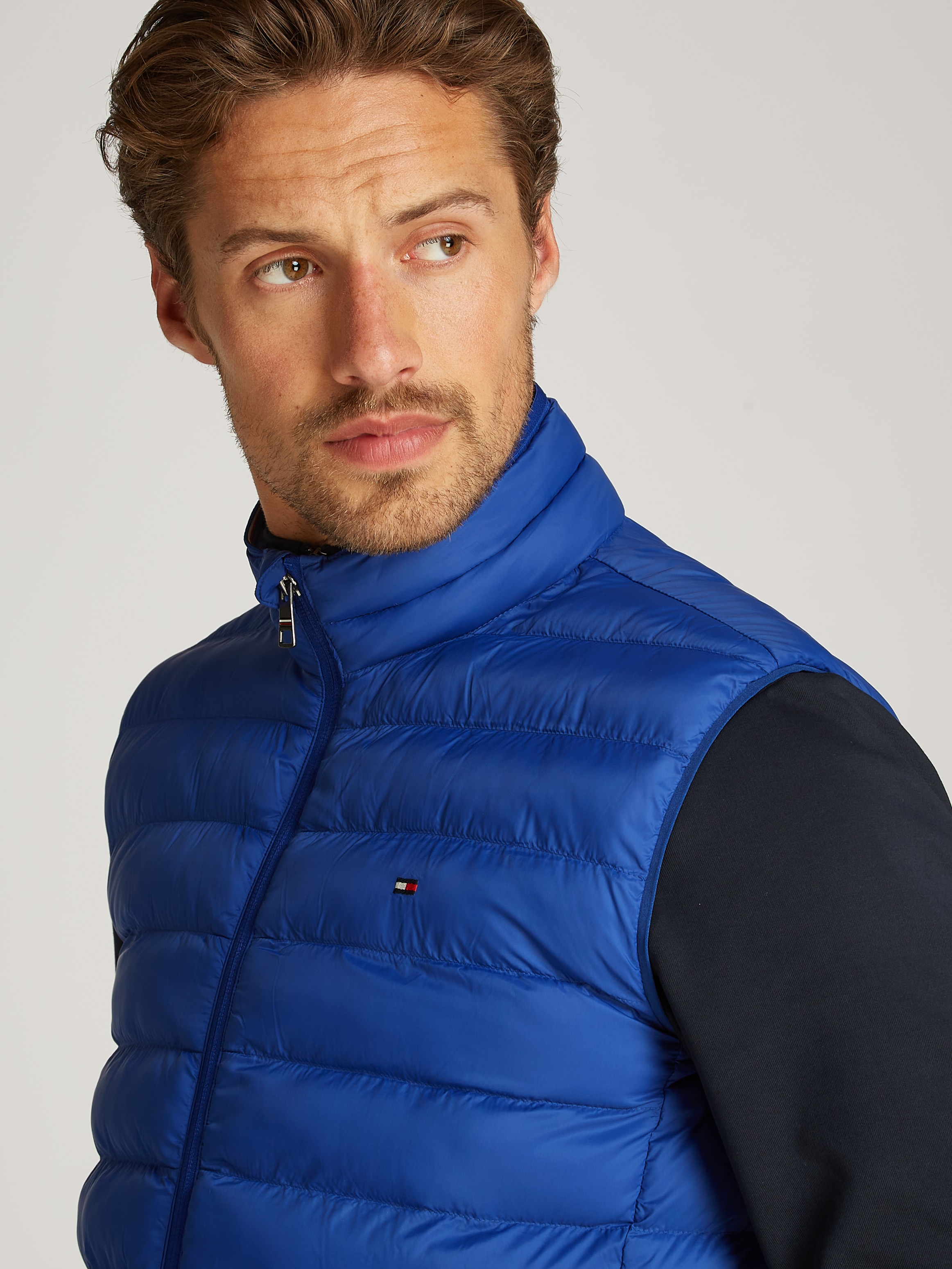 Tommy Hilfiger Steppweste »PACKABLE RECYCLED VEST«, mit Logostickerei