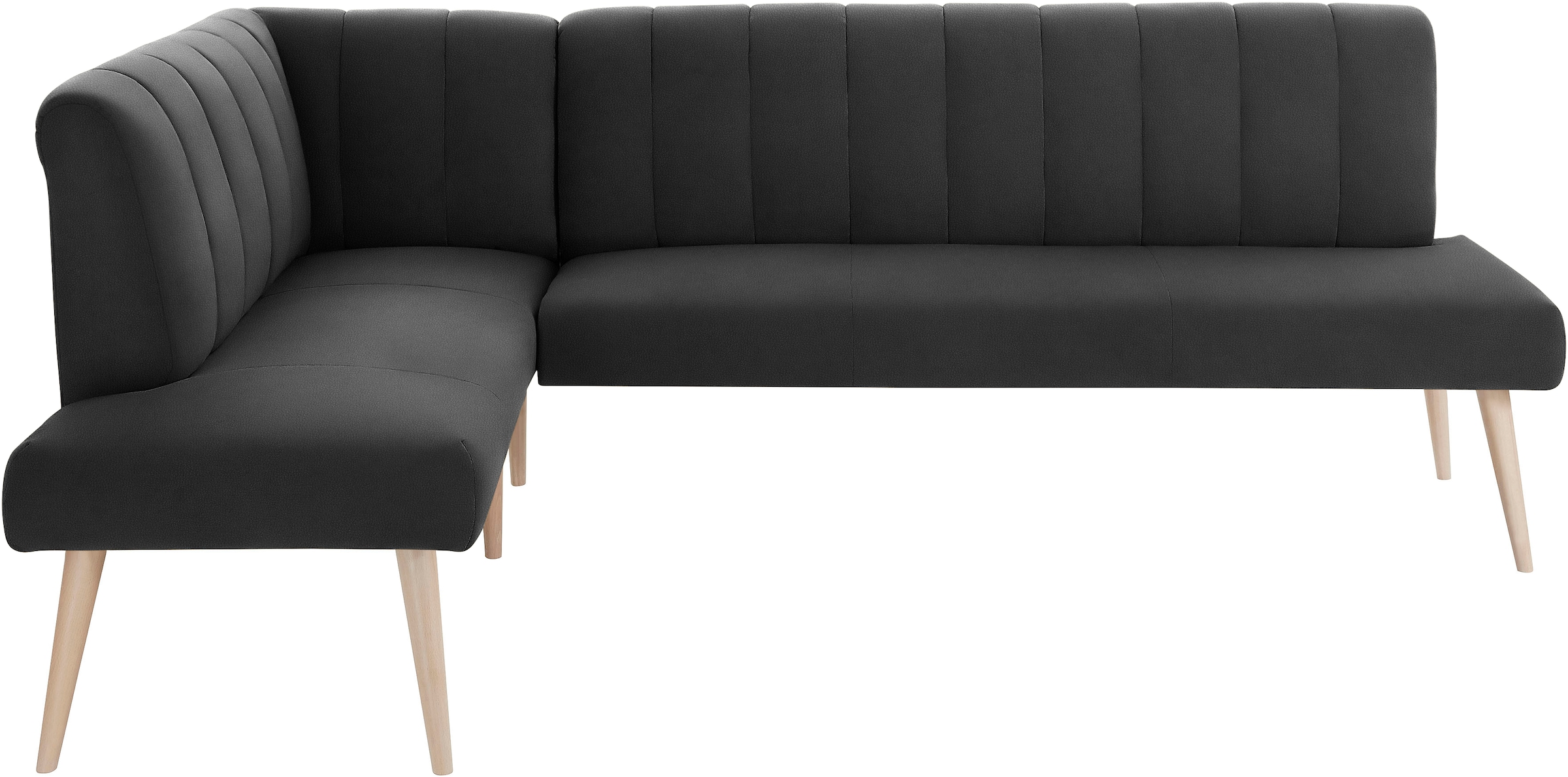 exxpo - sofa fashion Eckbank »Costa, moderne Rückensteppung, bequem und elegant, hoher Holzfuß« hochwertig verarbeitet, Frei im Raum stellbar