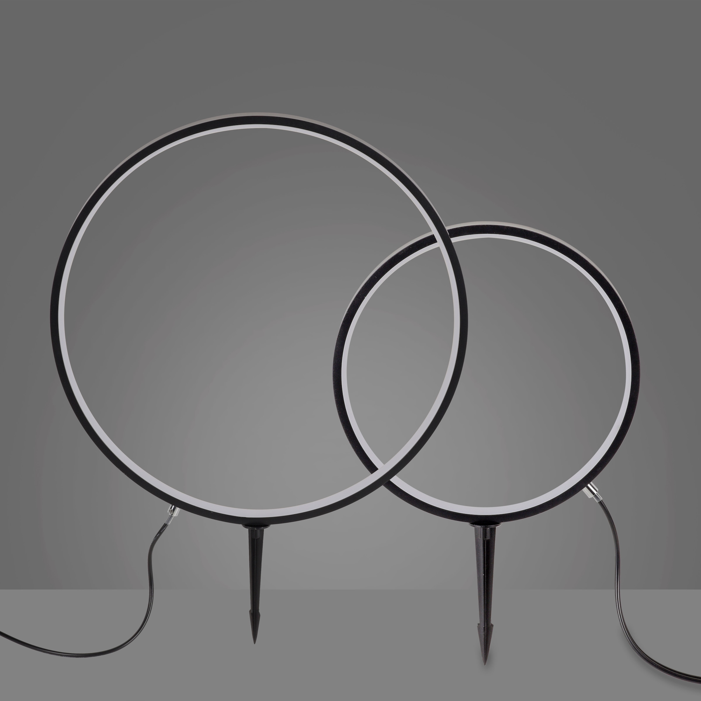 JUST LIGHT Gartenleuchte »ZIRKULU Set« LED-Board 2 Stk. Warmweiß LED l IP65