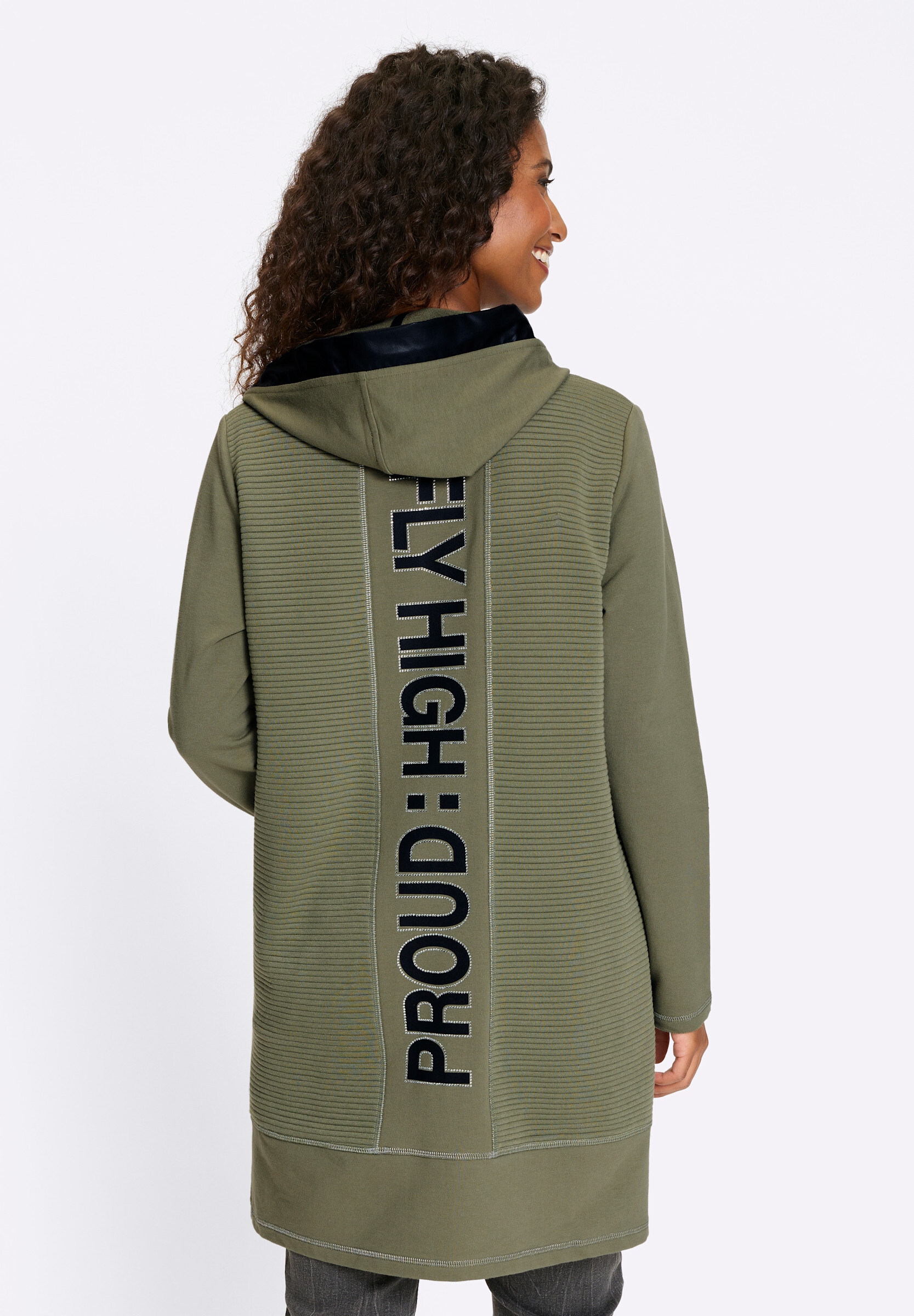 heine Shirtjacke »Shirtjacke Shirtjacke mit 2-Wege-Zipper«