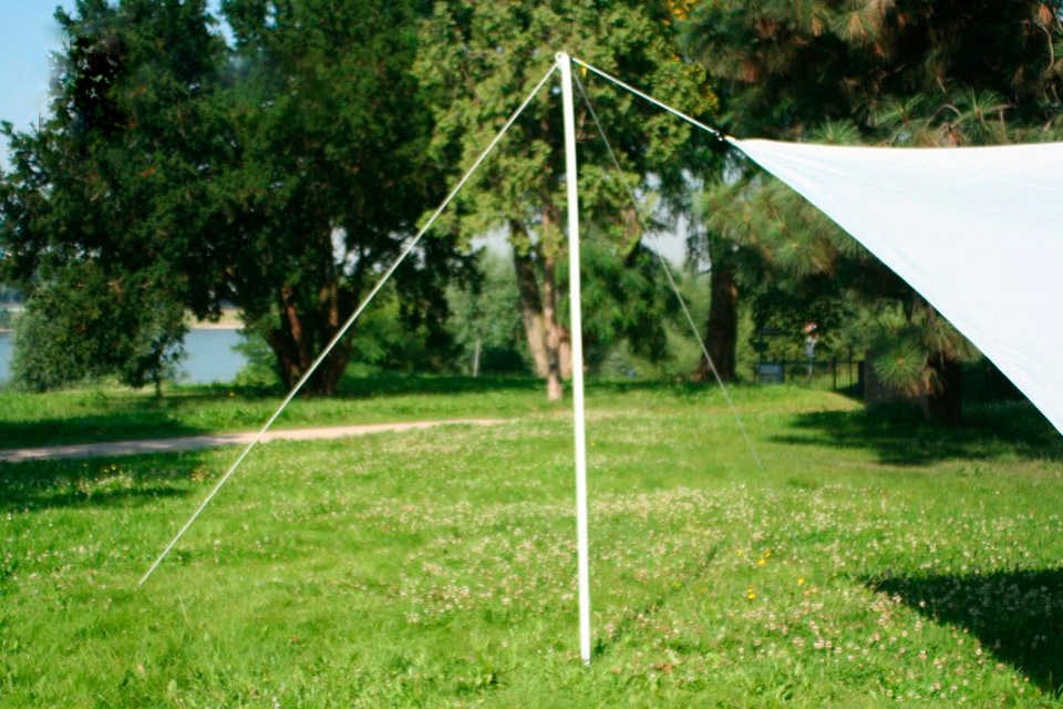 Floracord Sonnensegelmast, für kleine Sonnensegel bis 15 m²