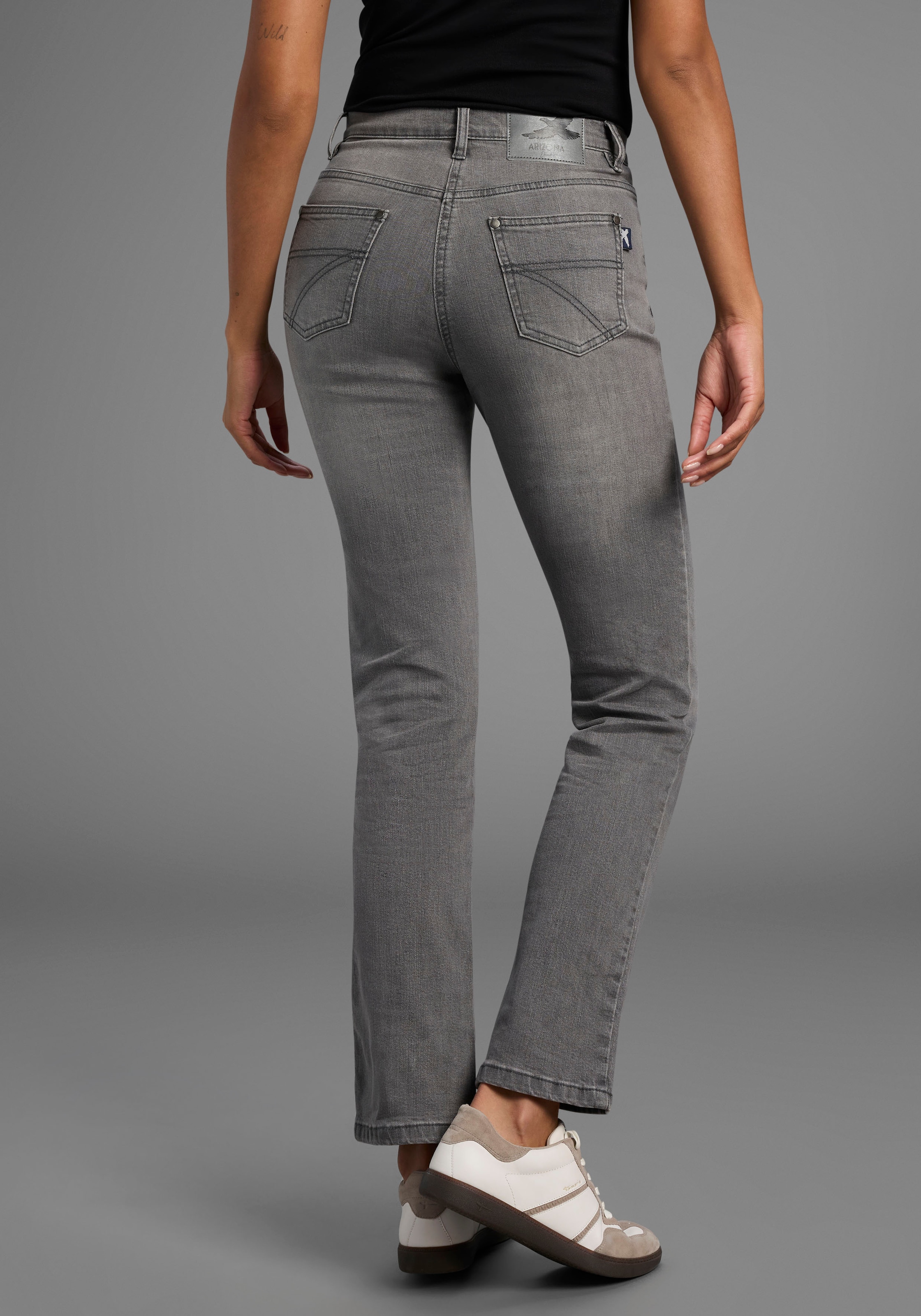 Arizona Gerade Jeans »Annett«, bequeme Passform, 5-Pocket-Style, hohe Taille