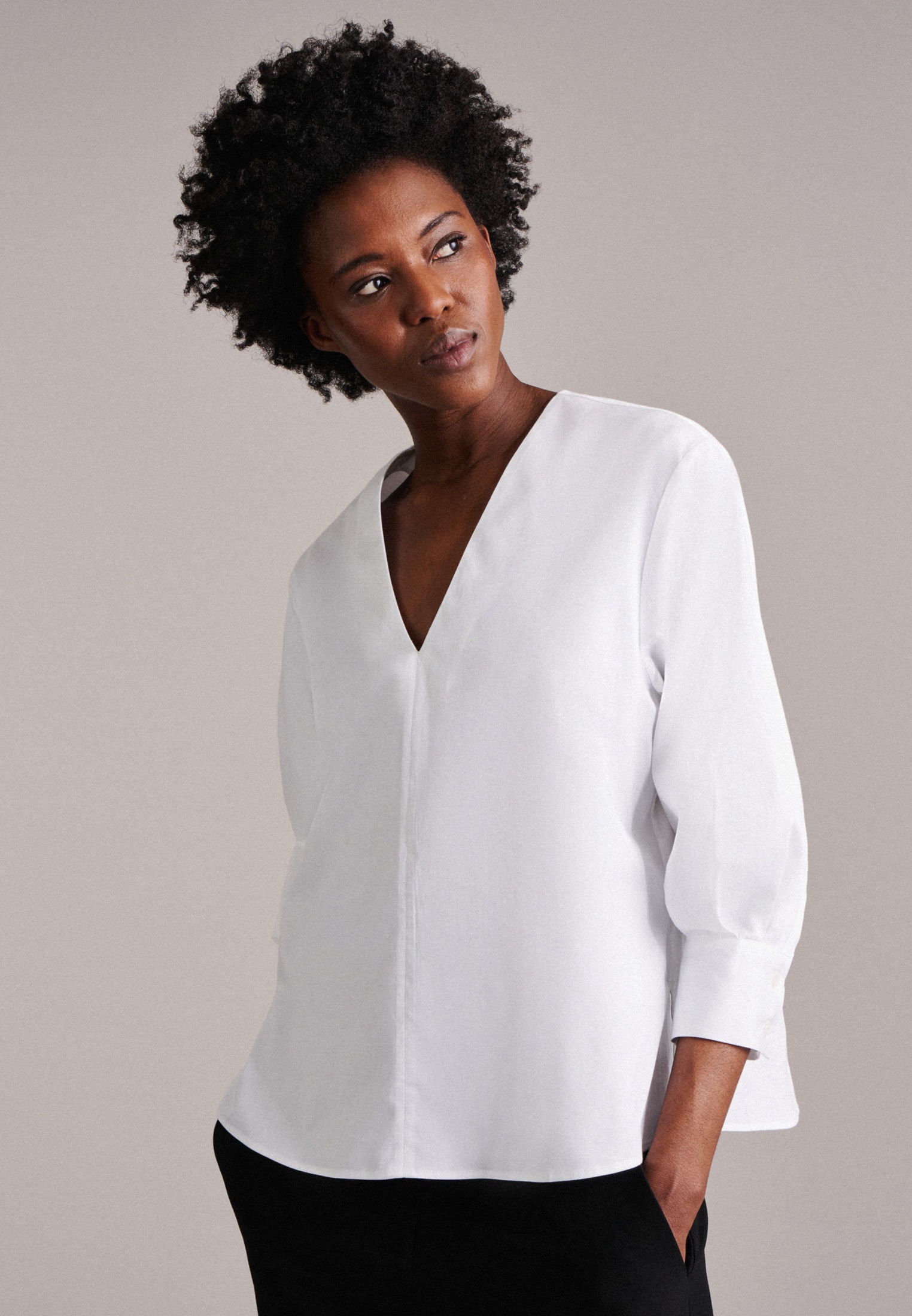 seidensticker Klassische Bluse »Schwarze Rose«, Tunika Uni