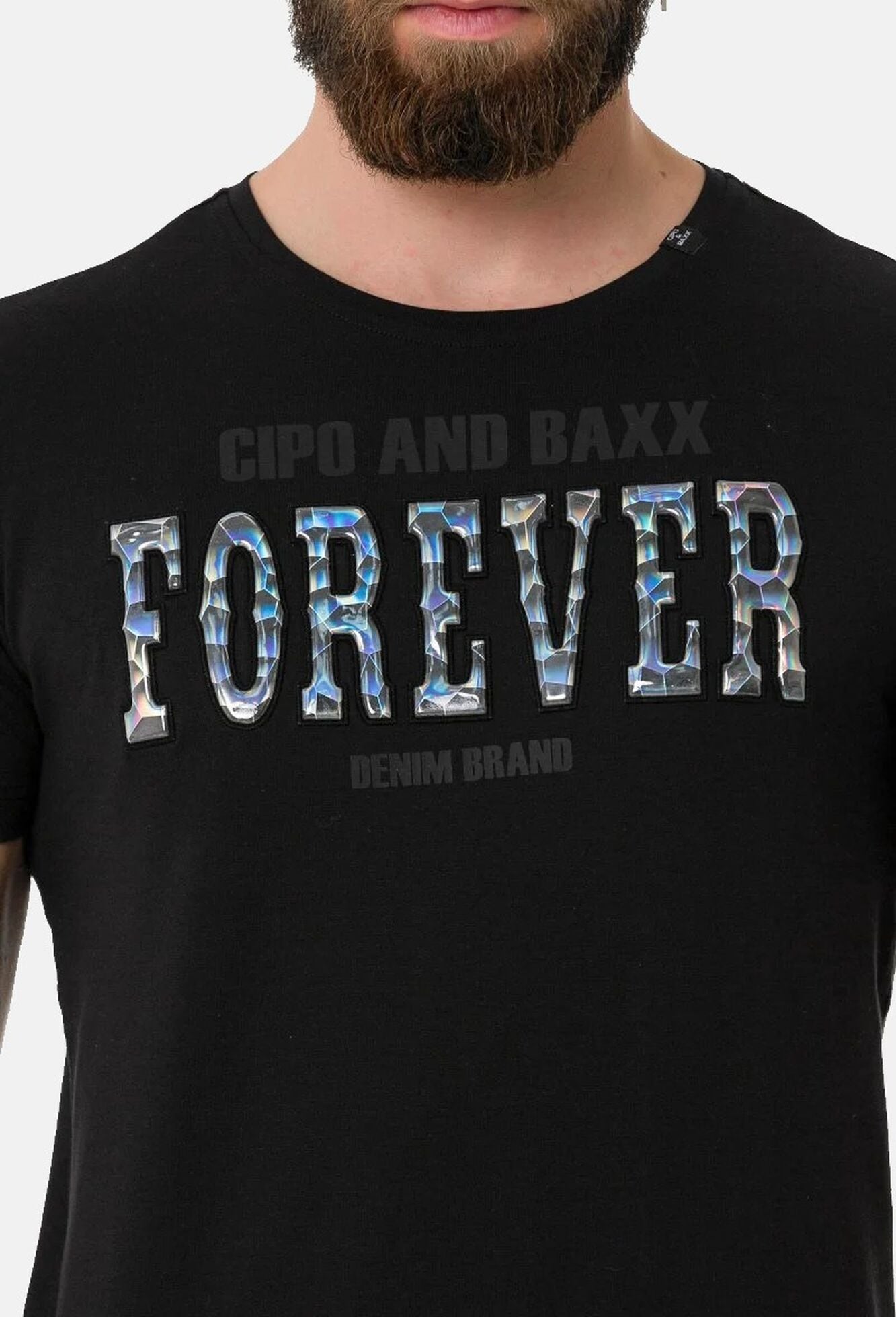 Cipo & Baxx T-Shirt »Cipo & Baxx T-Shirt« mit Rundhals-Ausschnitt