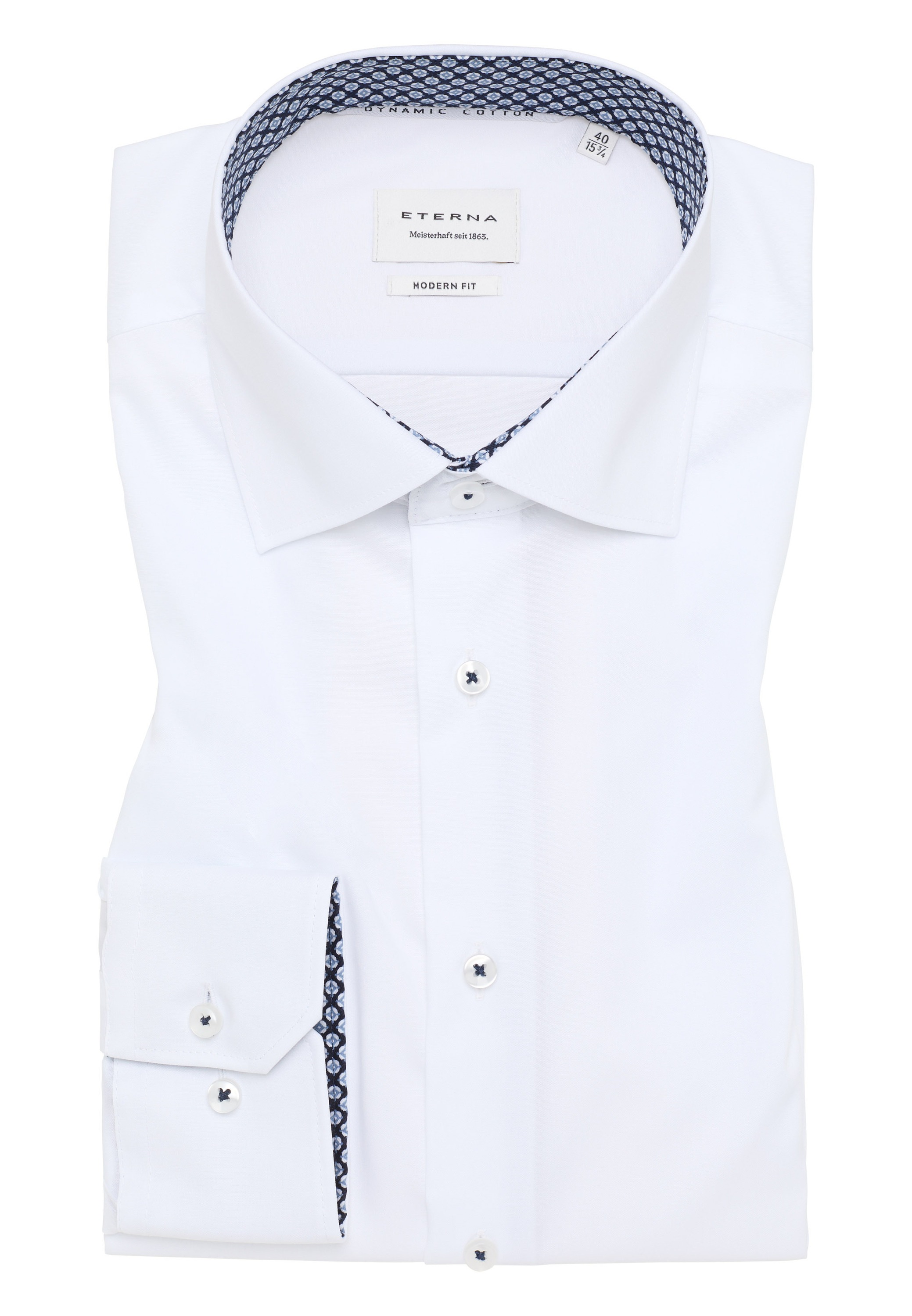 Eterna Langarmhemd »MODERN FIT« NON IRON (bügelfrei)
