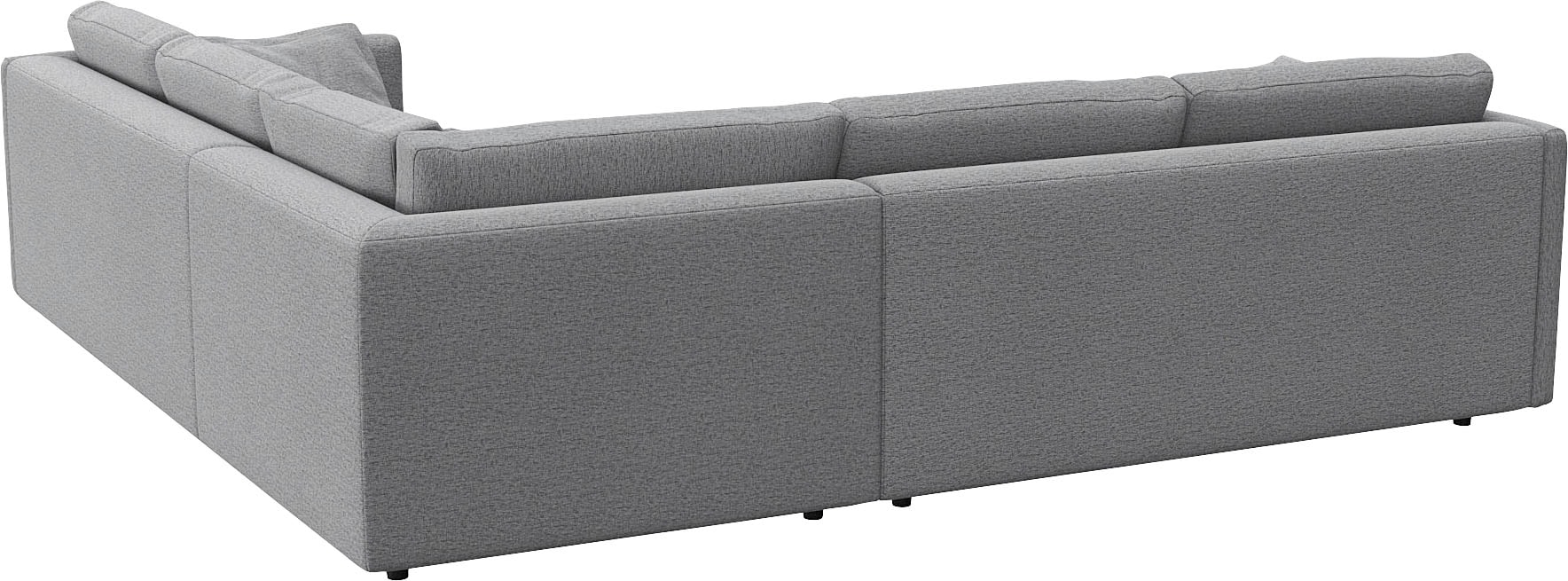 FLEXLUX Ecksofa »Lovane gleichschenklig, bequem und komfortabel«, Weich & anschmiegsam, große Sitztiefe auf Kaltschaum, Dekokissen inkl.
