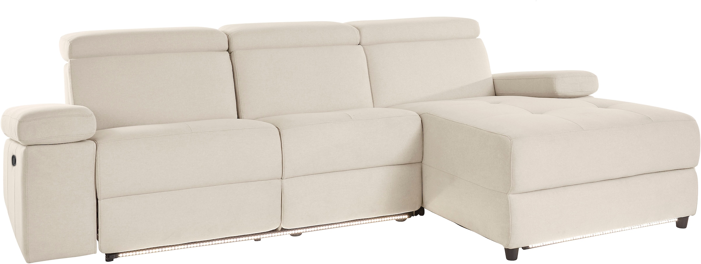 Home affaire Ecksofa »Kilado, L-Form,« mit Relaxfunktion, verstellbarer Armlehne, Kopfteilverstellung