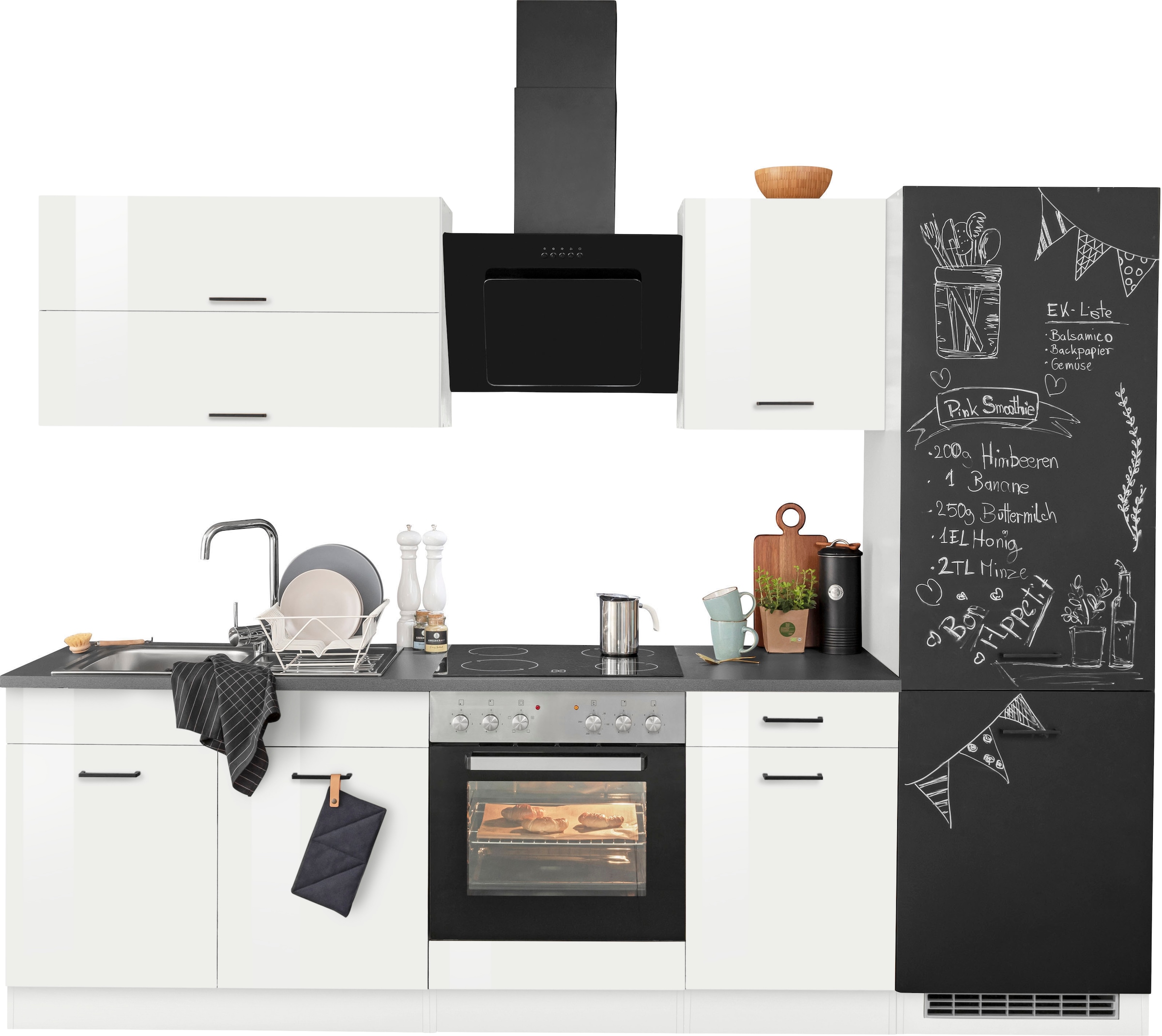 HELD MÖBEL Küchenzeile »Trier«, mit E-Geräten, Breite 270 cm bequem  bestellen