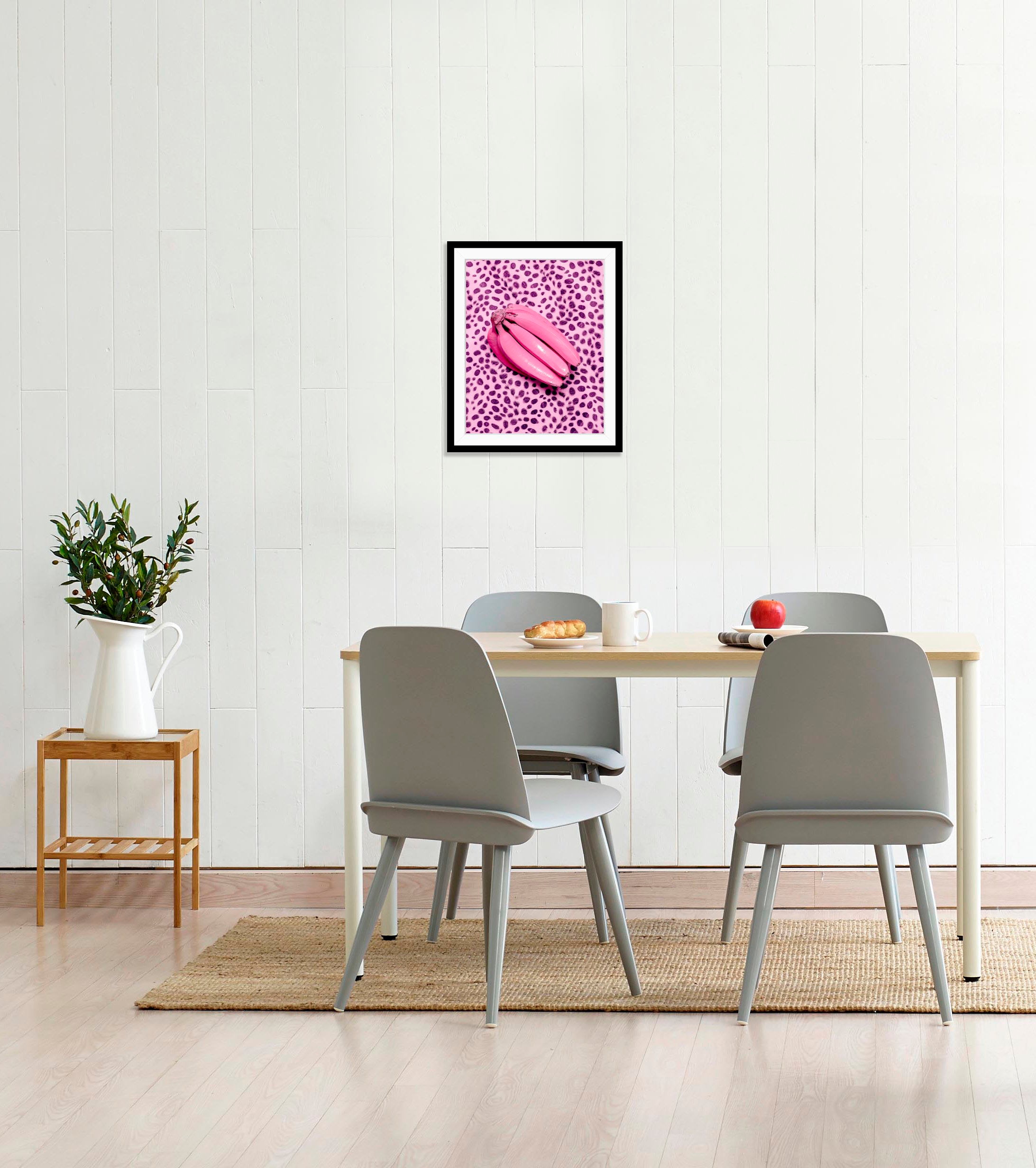 queence Bild »Jason«, Obst-Obst Bilder-Lebensmittel-Essen-Kunst-Figuren, (1 St.), HD Premium Poster-Druck inkl. Holzrahmen