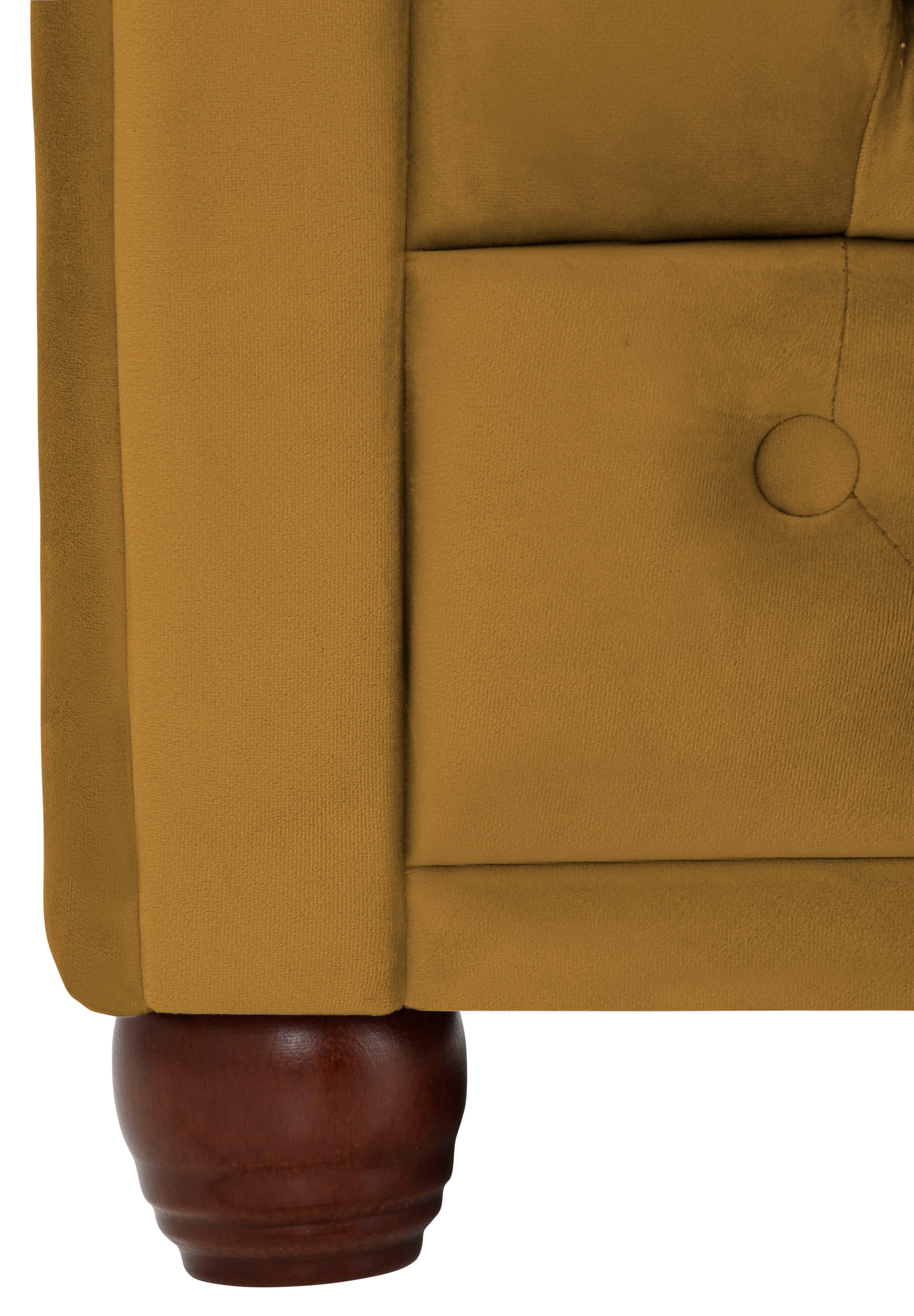 Home affaire Chesterfield-Sofa »New Castle«, mit hochwertiger Knopfheftung in Chesterfield-Design, B/T/H: 203/86/72