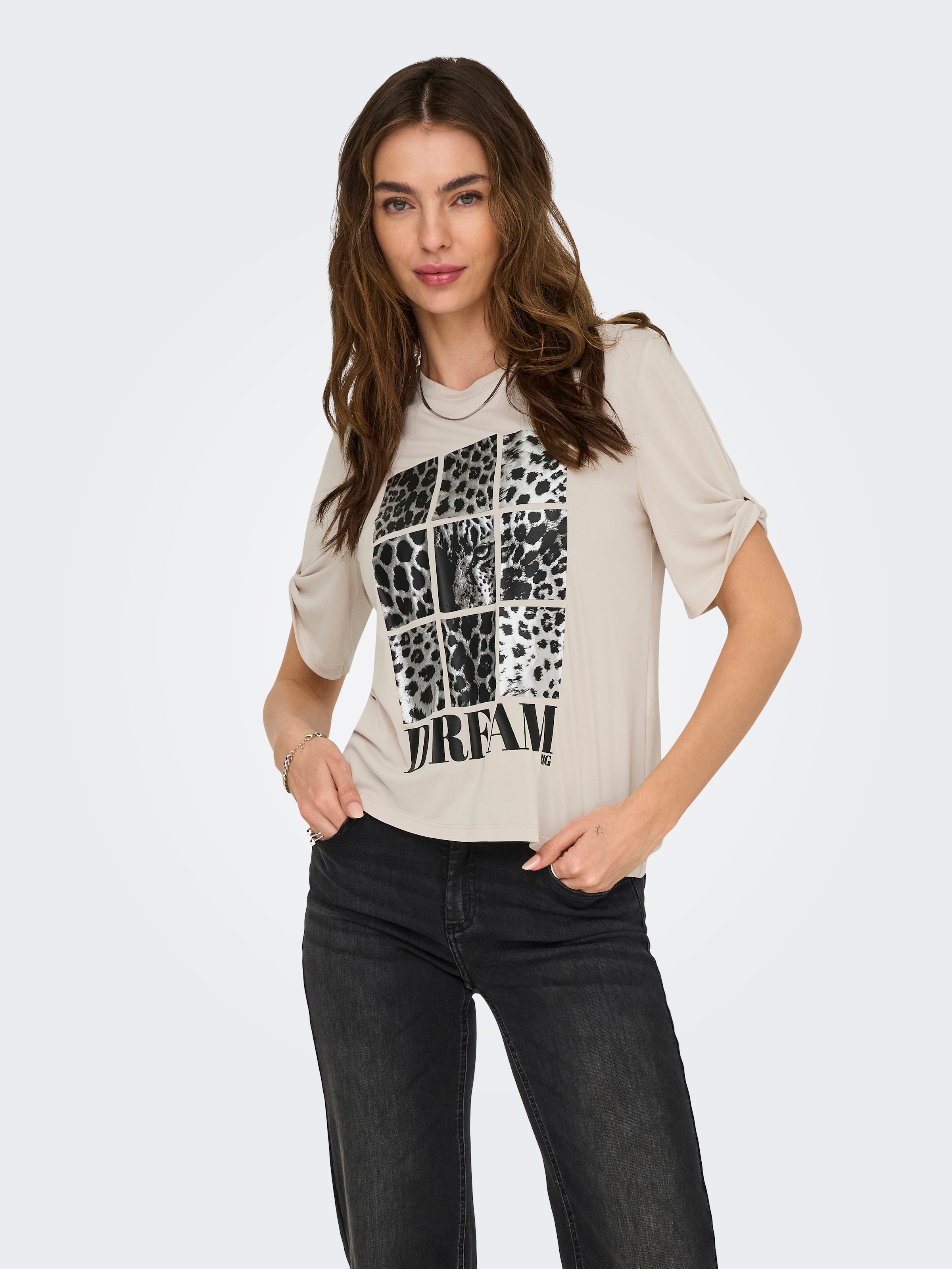 ONLY Kurzarmshirt »ONLFREE LIFE S/S CREATE TOP BOX JRS«