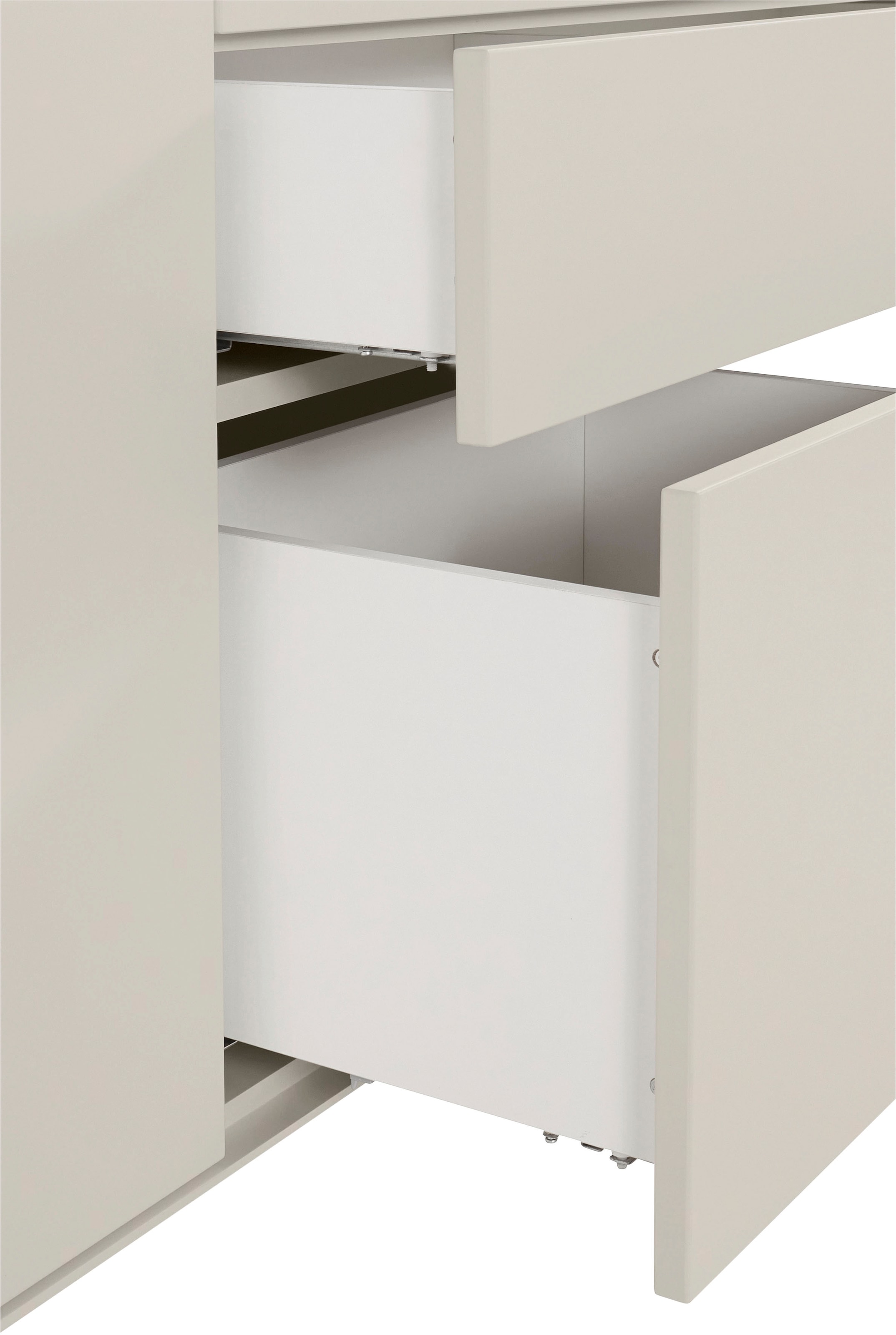 LeGer Home by Lena Gercke Sideboard »Essentials«, (2 St.), Breite: 279cm, MDF lackiert, Push-to-open-Funktion