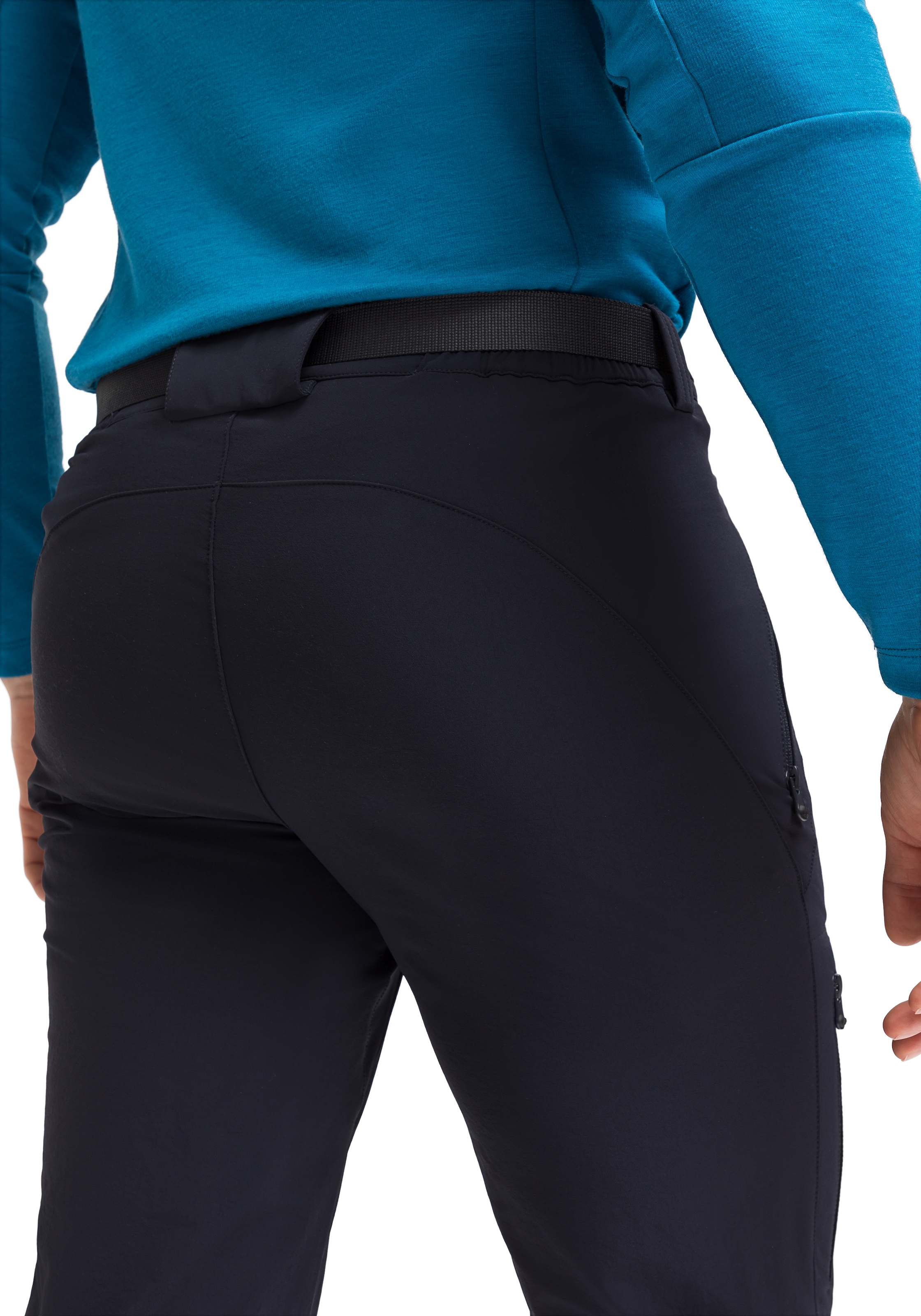 Maier Sports Funktionshose »Naturno«, Herren Outdoorhose, robuste Trekking-Hose, 3 Taschen und Gürtel