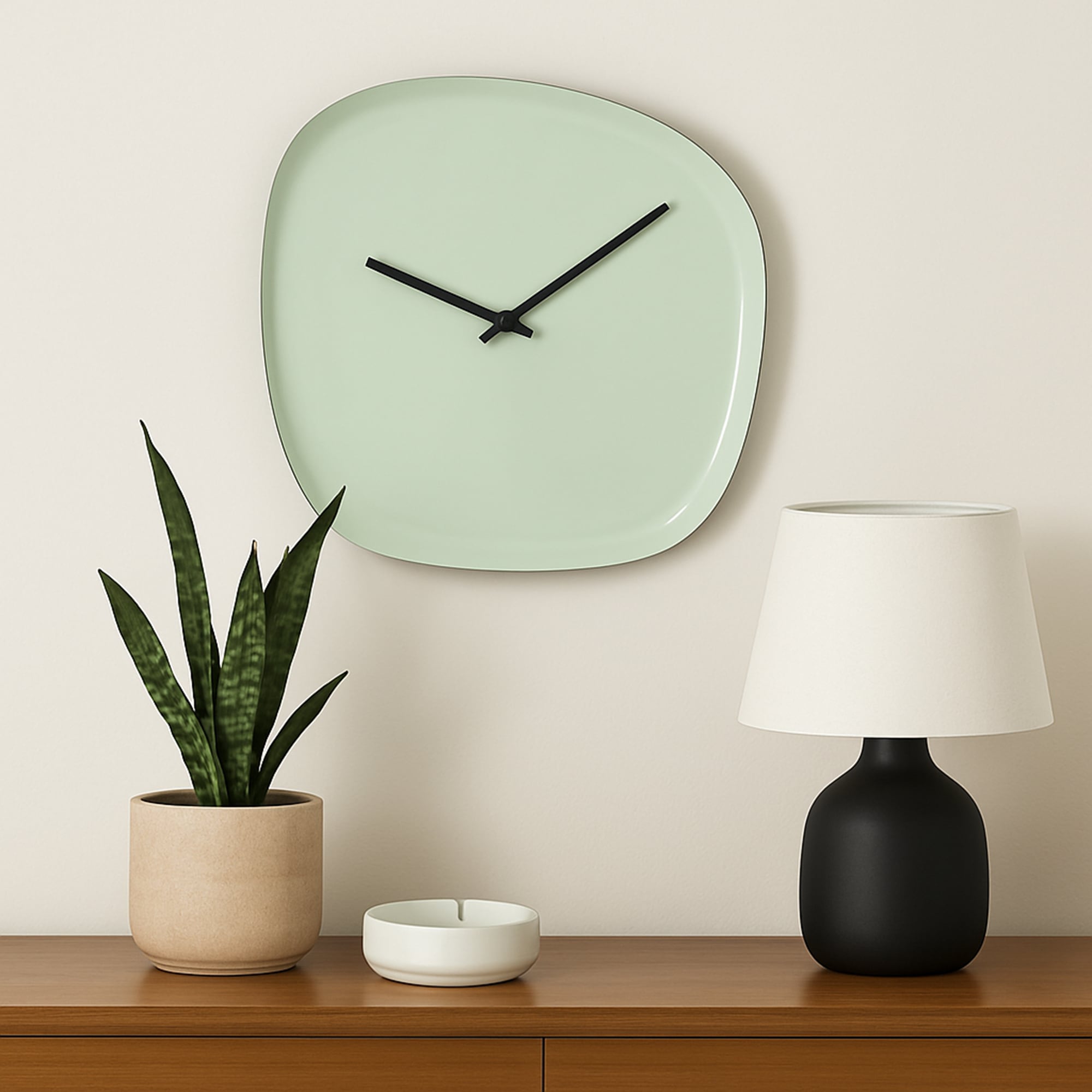 MIRRORS AND MORE Wanduhr »TOMO« Organische Form