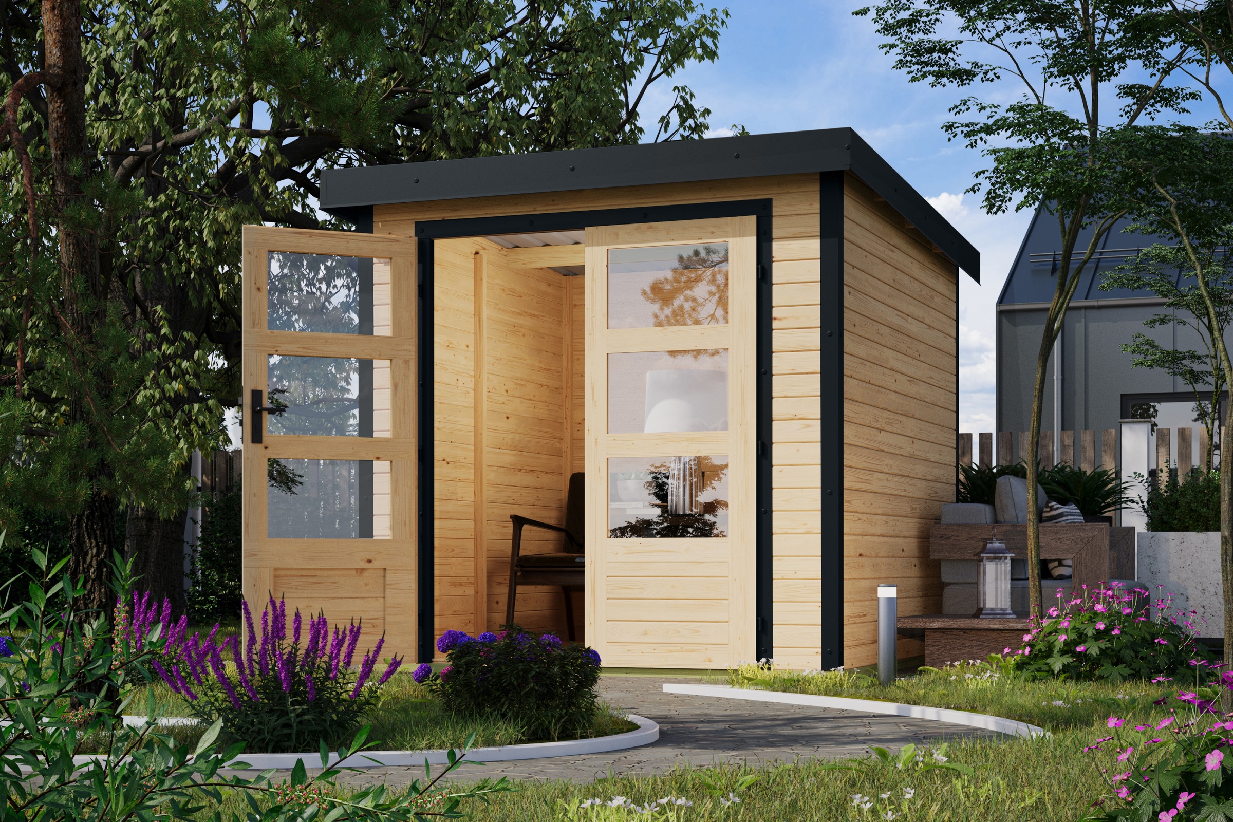 Karibu Gartenhaus »Jupiterino 2, in verschiedenen Farben«